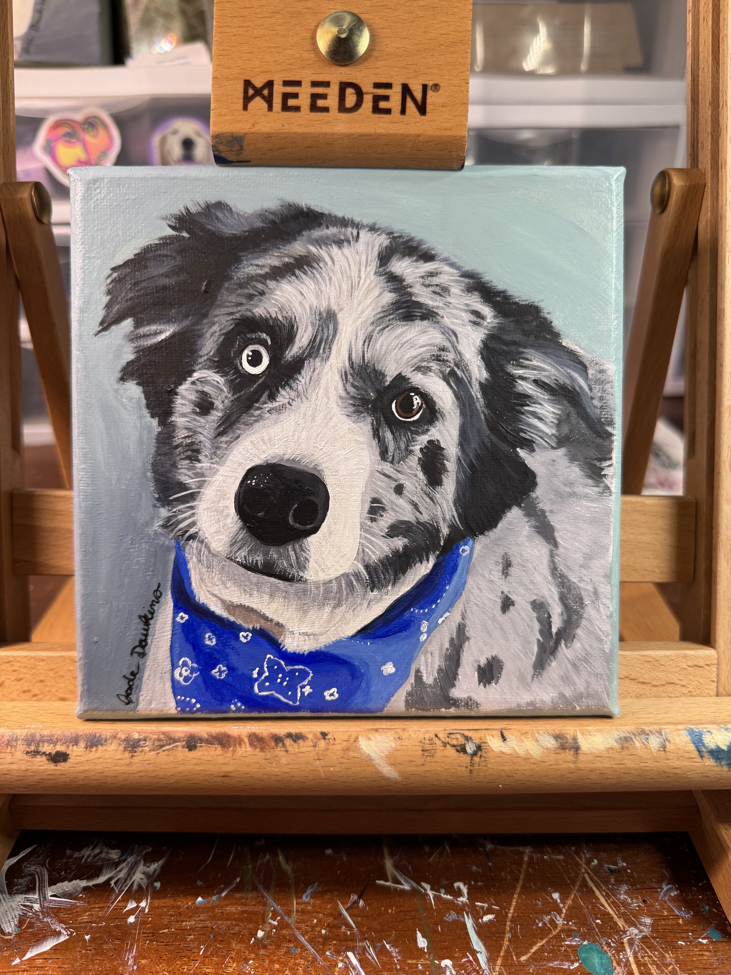 6x6 inch Single Subject Pet Portrait
