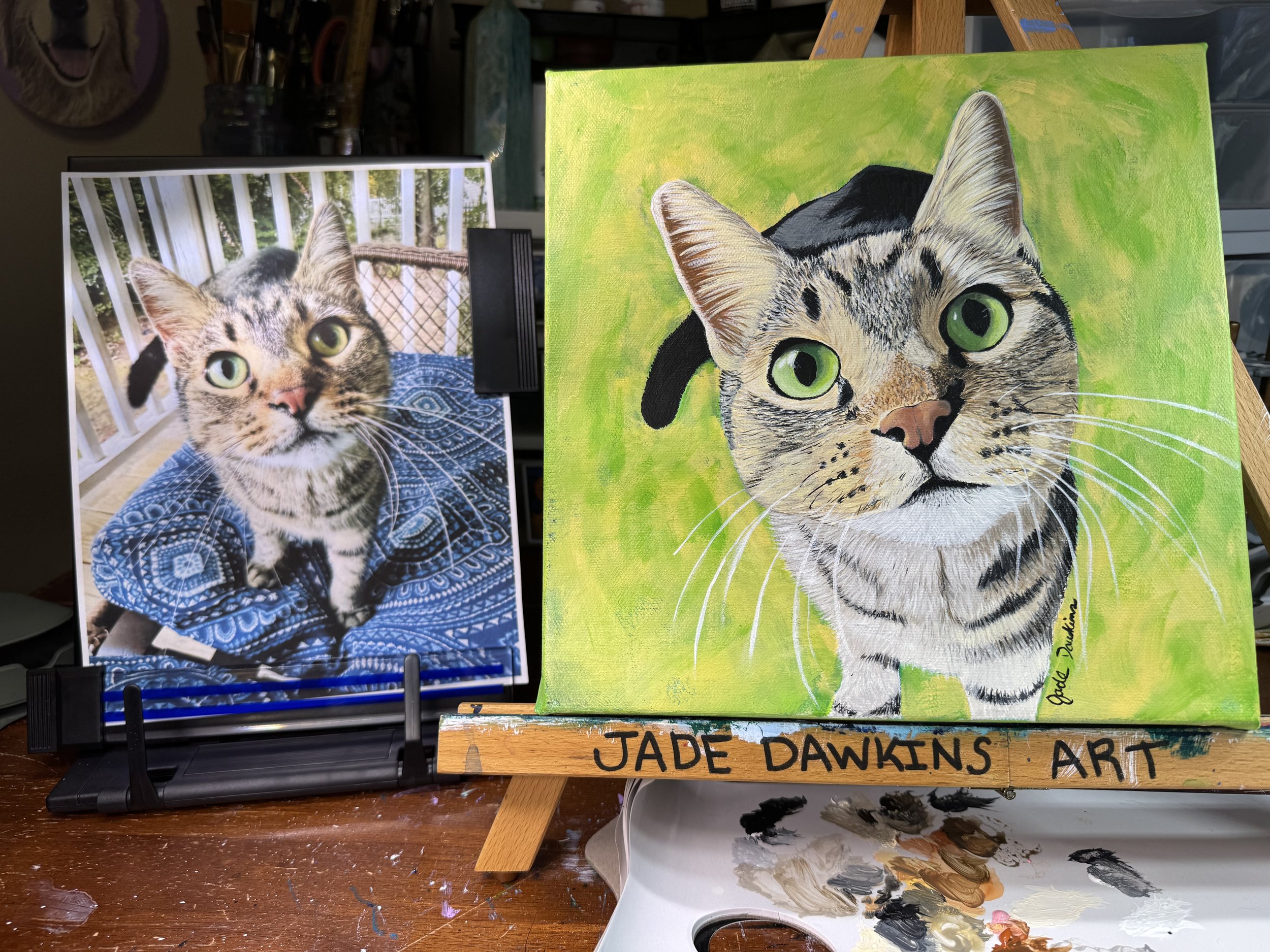 10x10 inch Pet Portrait