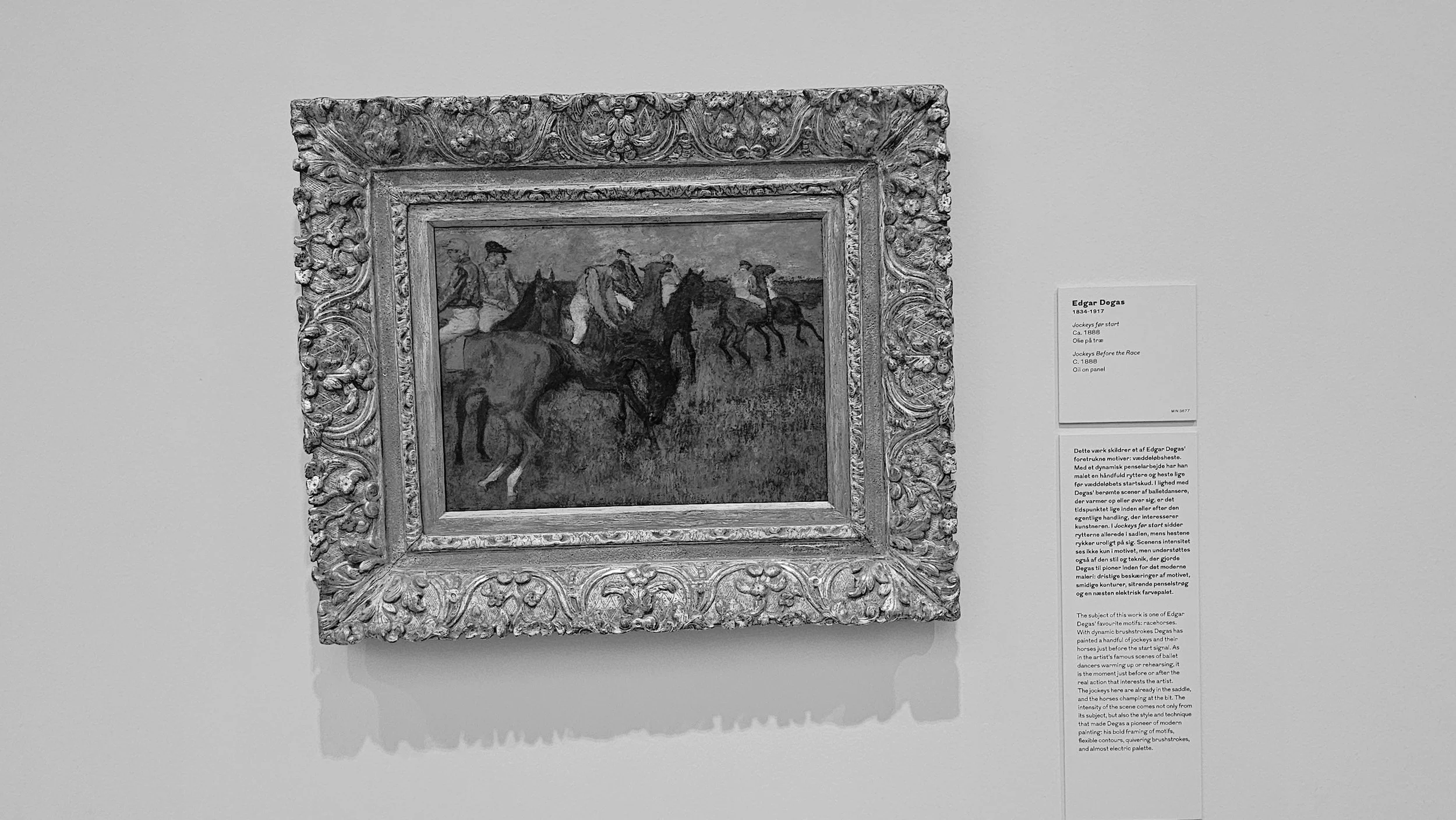 Jockeys Before the Race - Edgar Degas 1888 (Ny Carlsberg Glyptotek, Copenhagen)