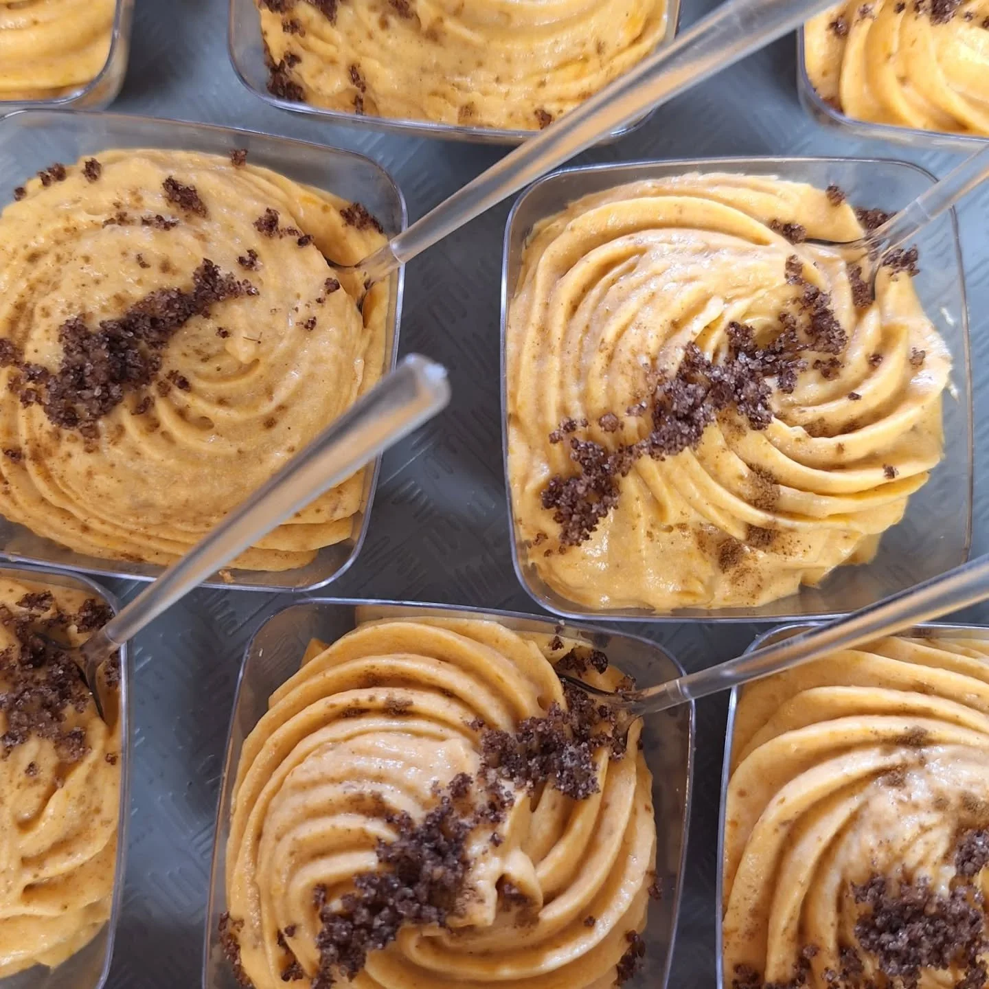 Pumpkin spice season is upon us, and the outside weather is lovely. 

😊
We would be delighted if you could join us to sample our novel, non-traditional Pumpkin Pie creations. We eagerly anticipate your presence tomorrow.

#charleston #charlestonsc #