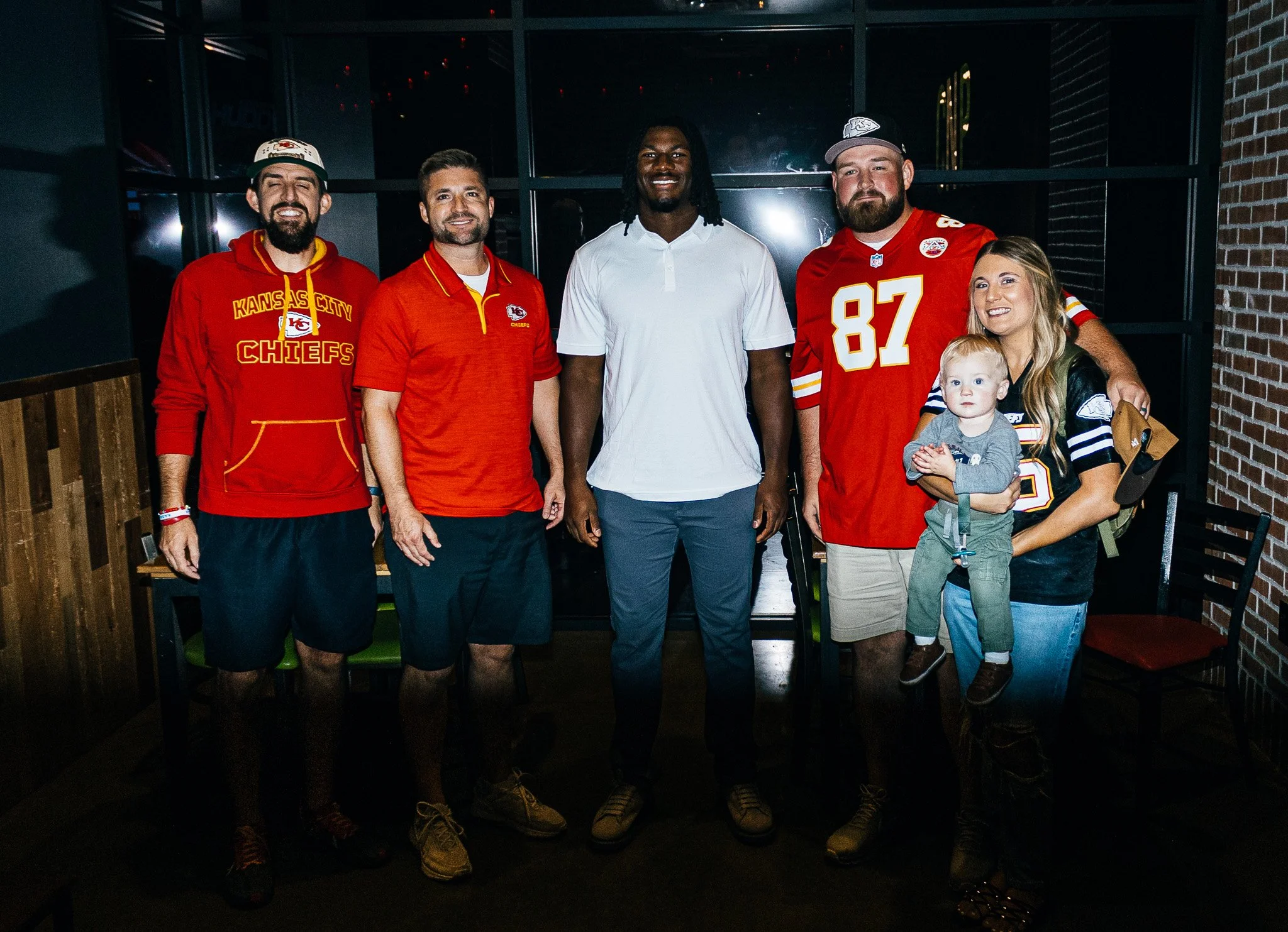 R Mason Thomas with a a group of fans during Kansas City Huddle Live taping