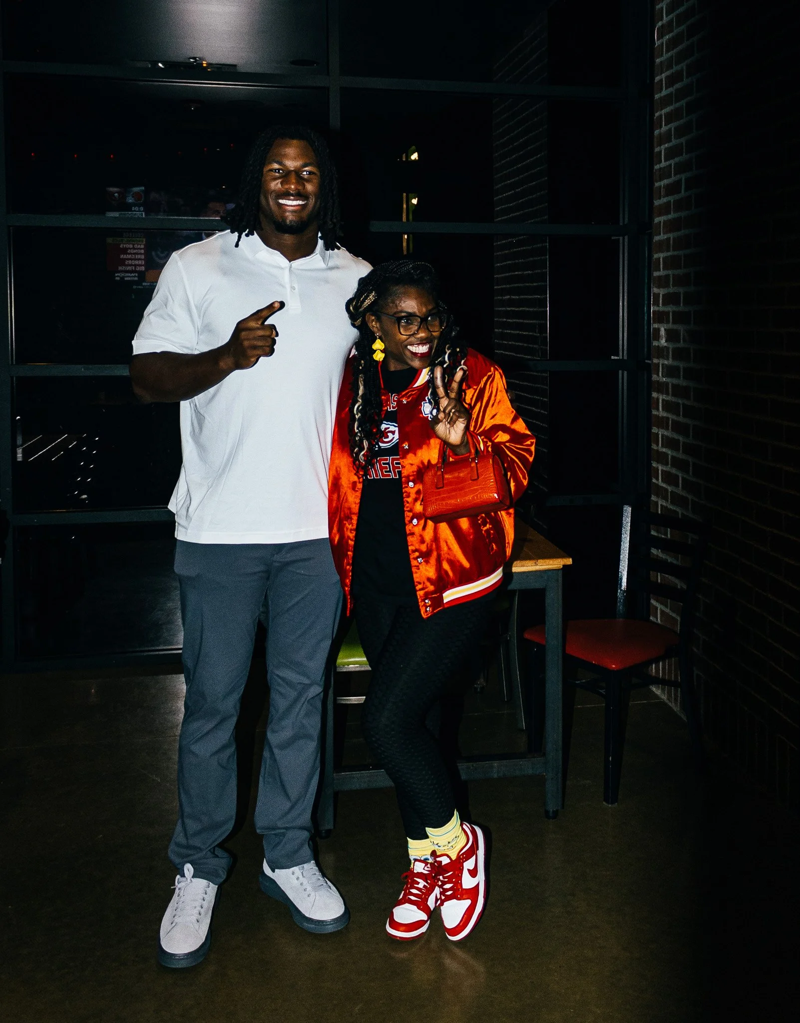 R Mason Thomas with a fan during Kansas City Huddle Live taping