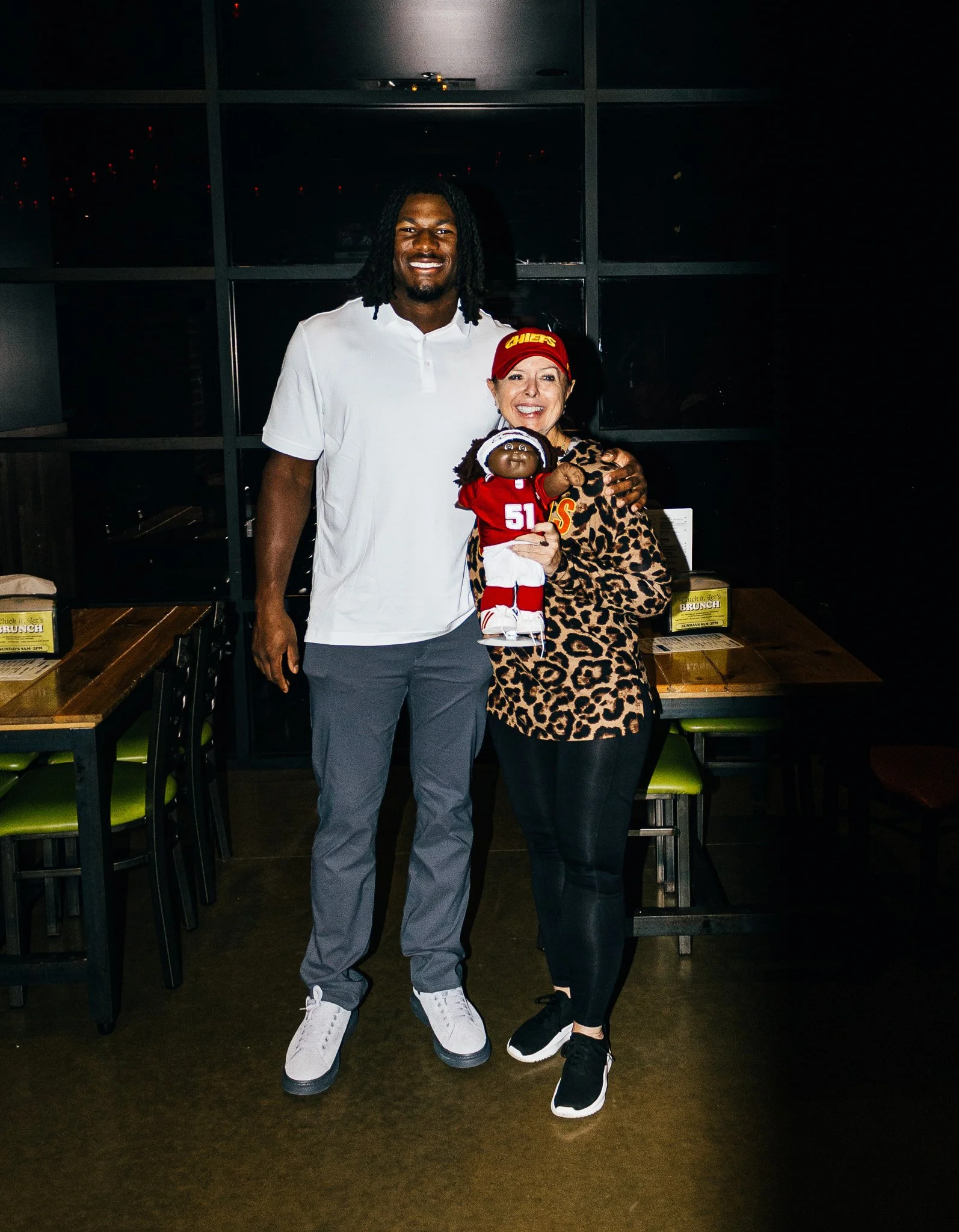 R Mason Thomas with a fan during Kansas City Huddle Live taping