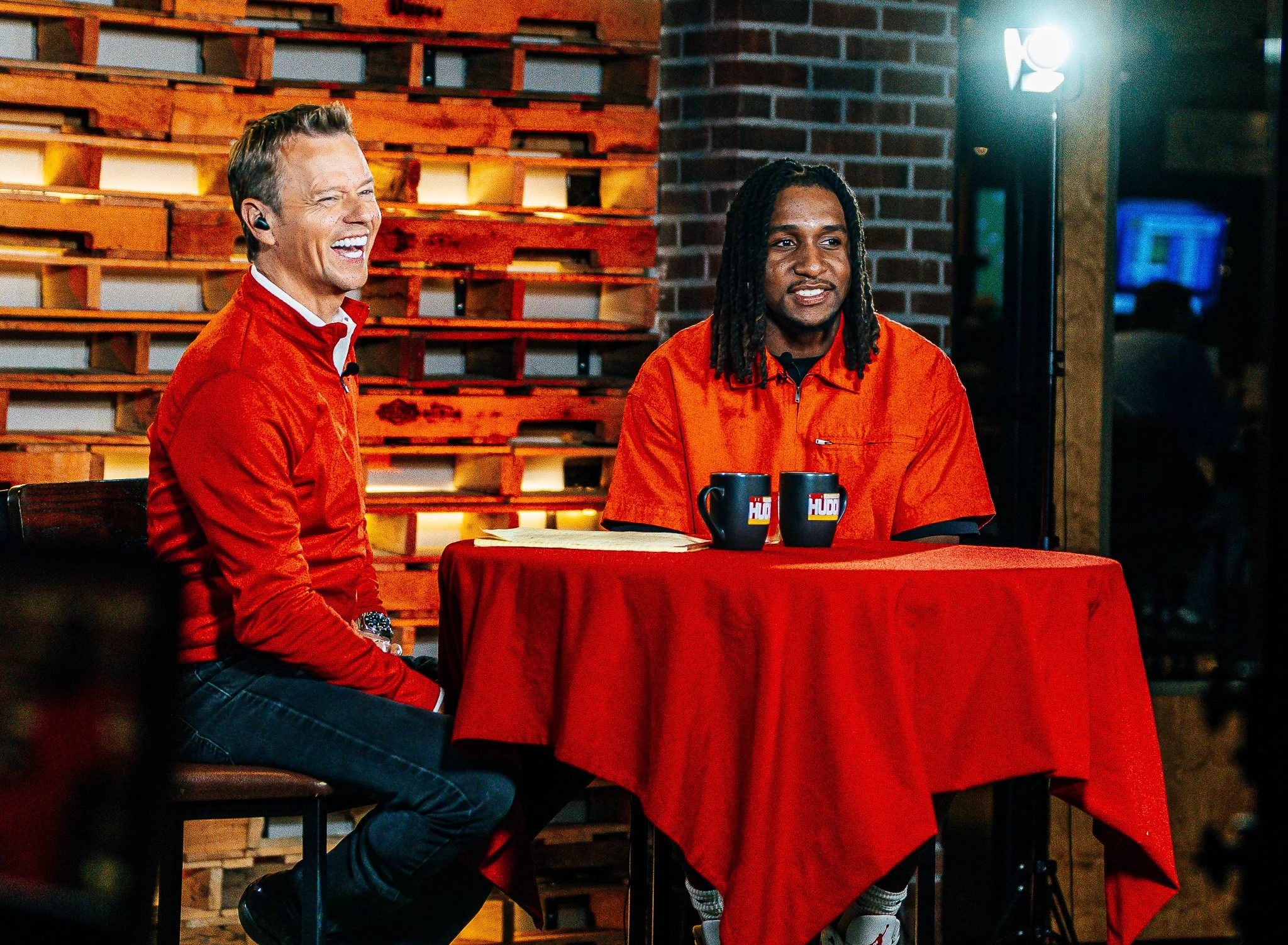 Nohl Williams and FOX4’s Rob Collins discuss Kansas City football on stage at Kansas City Huddle.