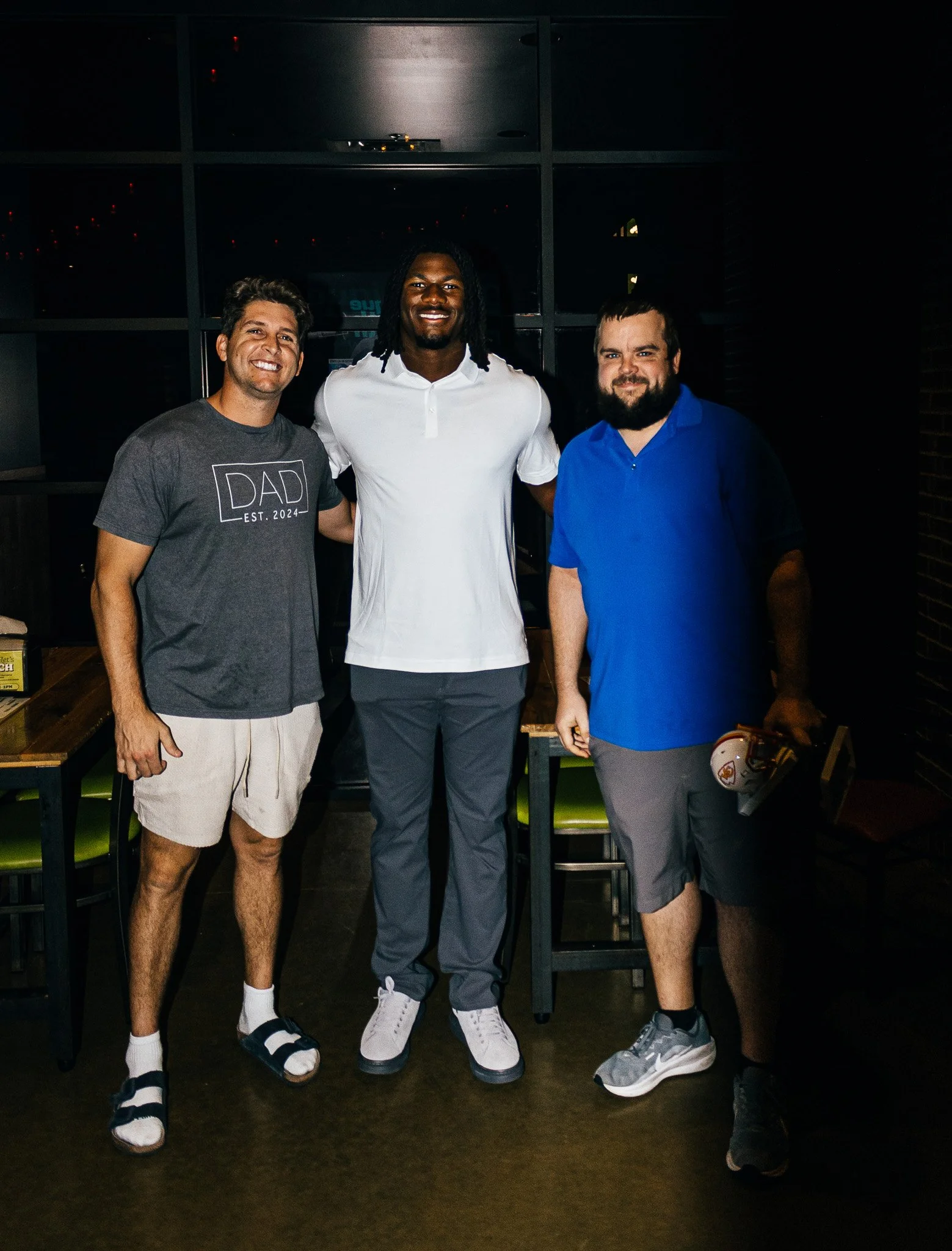 R Mason Thomas with two fans during Kansas City Huddle Live taping