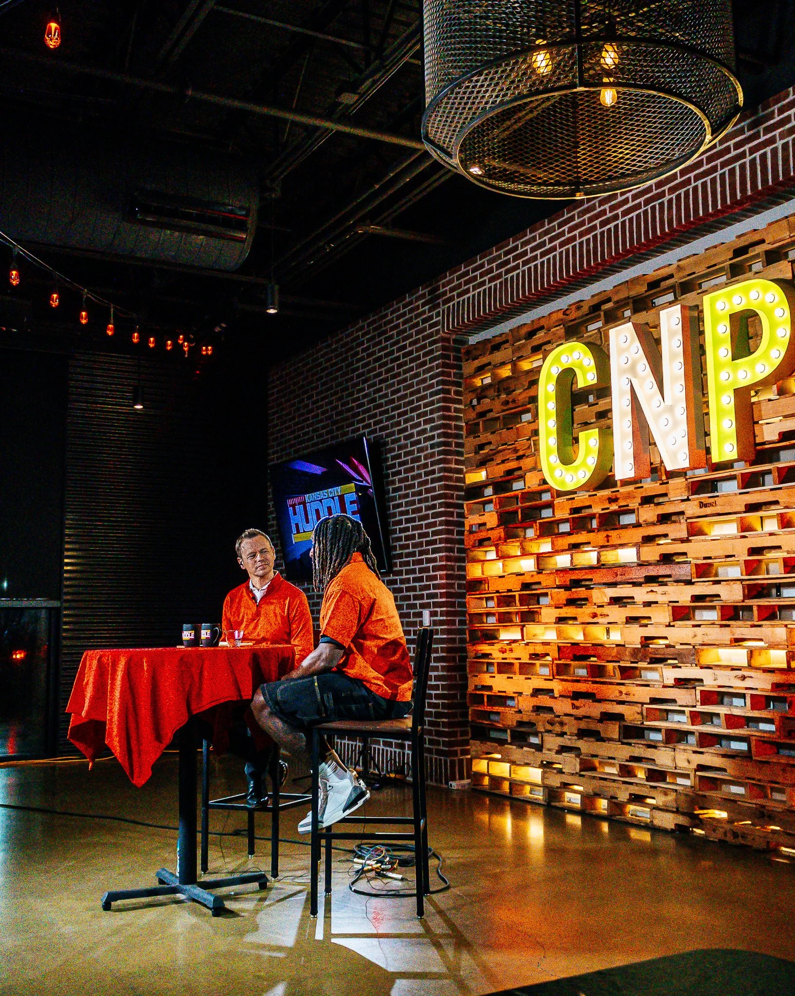 Nohl Williams speaks with Rob Collins in front of a live audience at Chicken N Pickle.