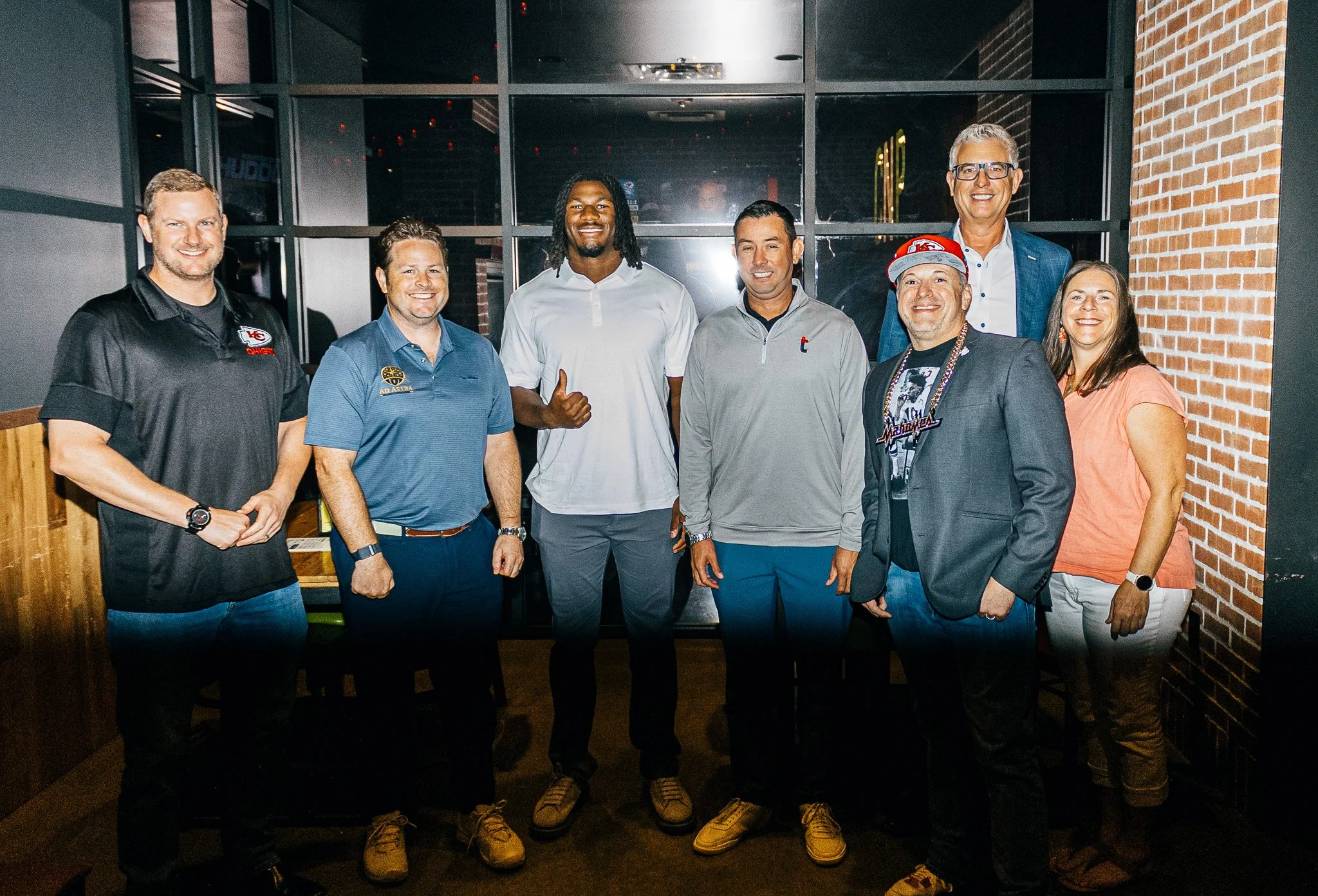 R Mason Thomas with a group of fans during Kansas City Huddle Live taping