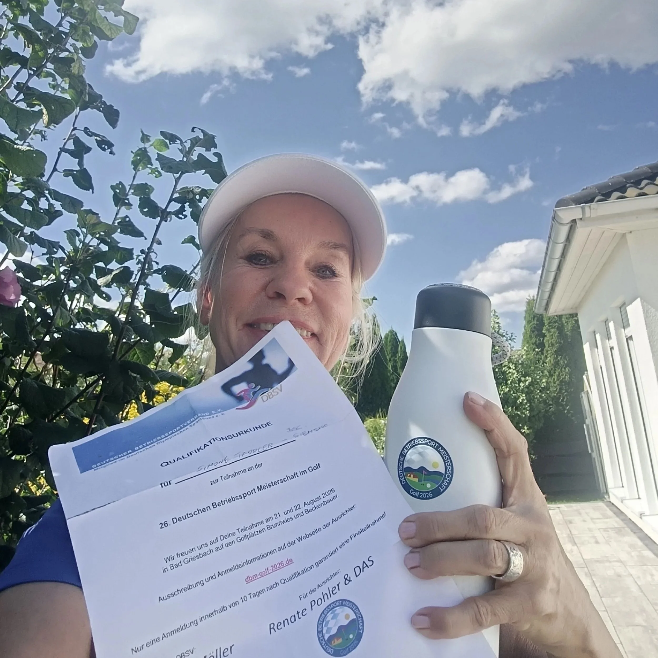 Simone bei der Deutschen Betriebssportmeisterschaft in Bad Griesbach