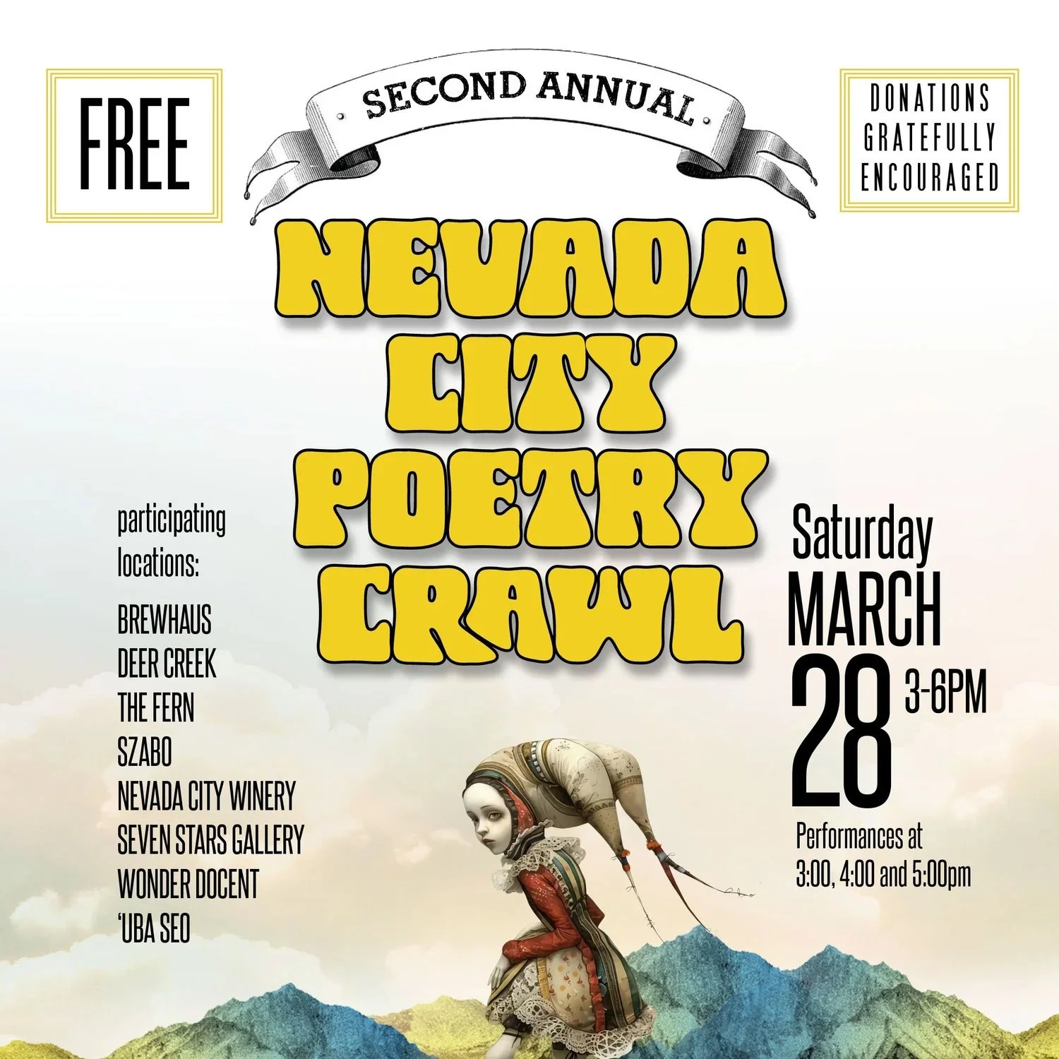 Nevada City Poetry Crawl