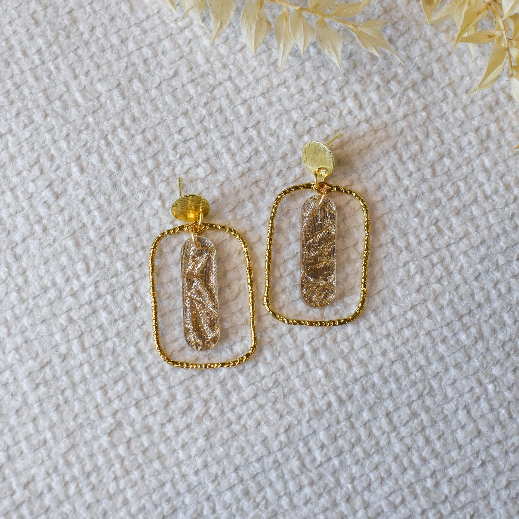 Crushed Taffeta Hoops