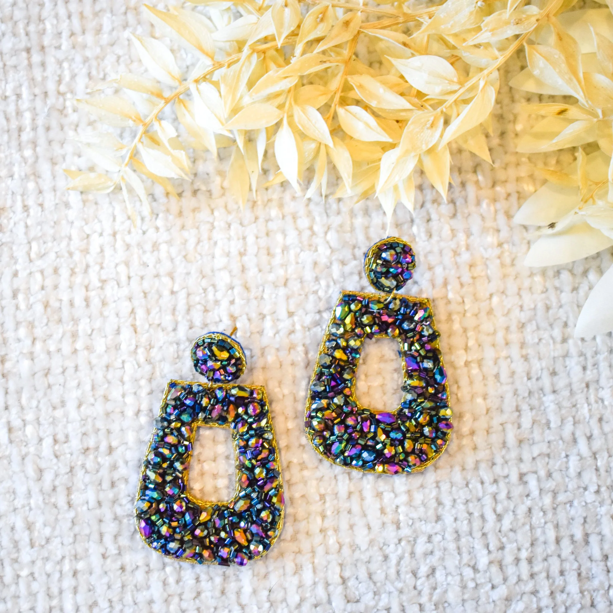 Beaded Glitter Drops