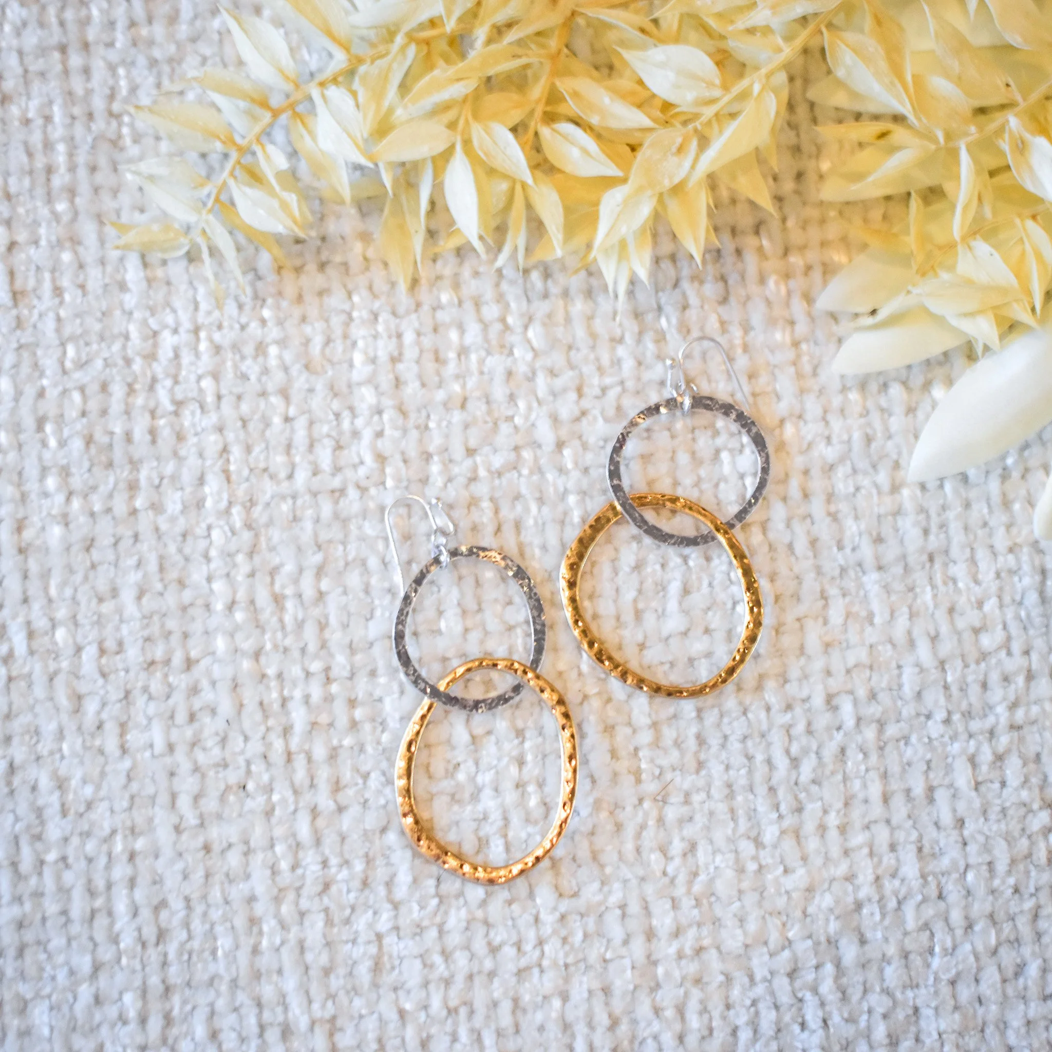 Two Tone Boho Hoops