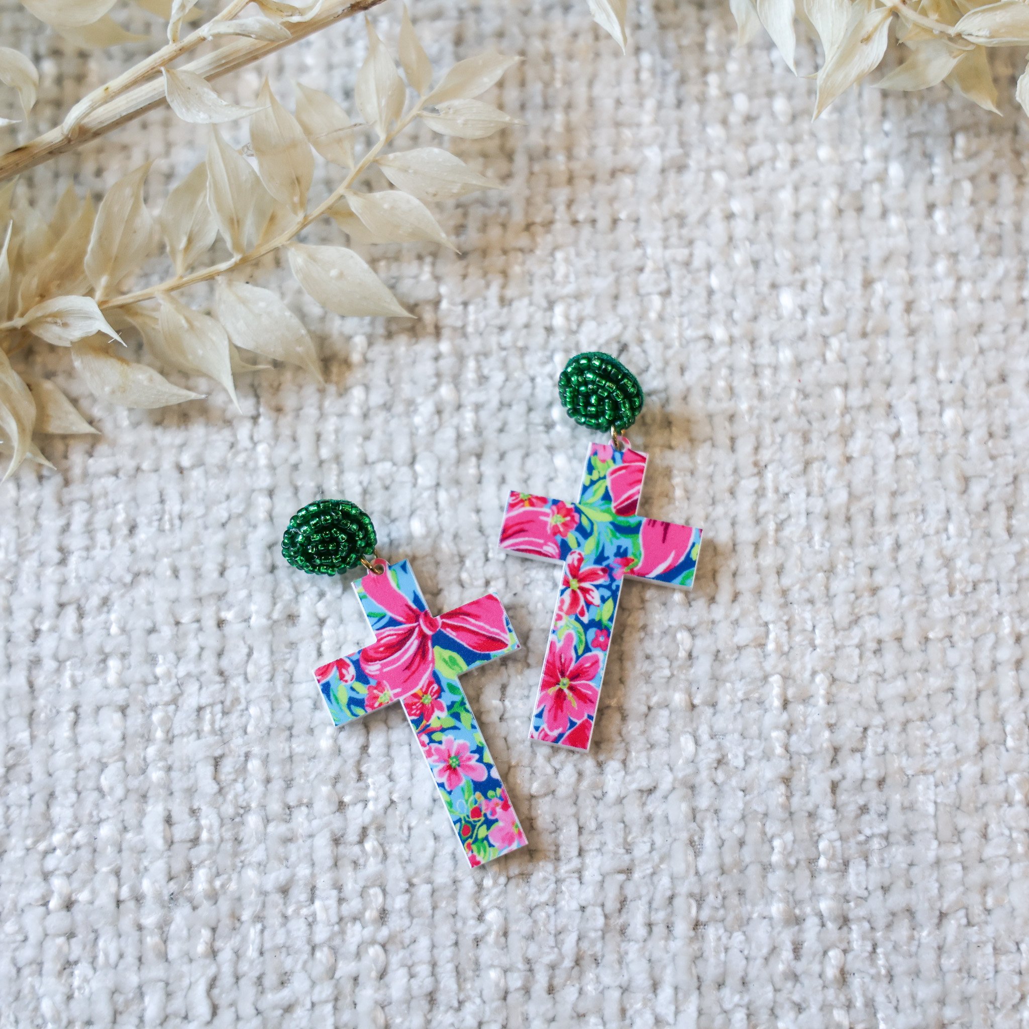 Preppy Floral Crosses