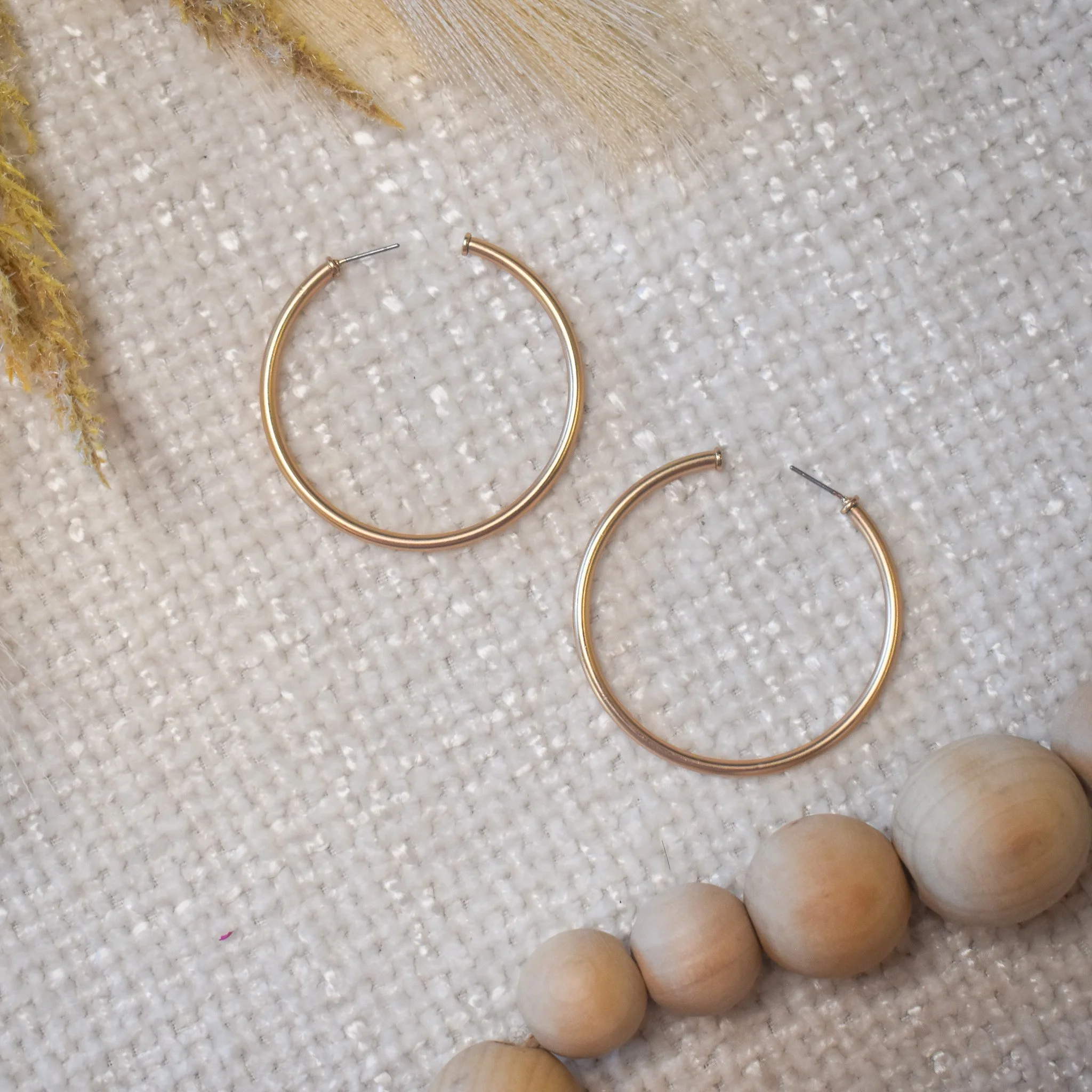 Skinny Matte Hoops