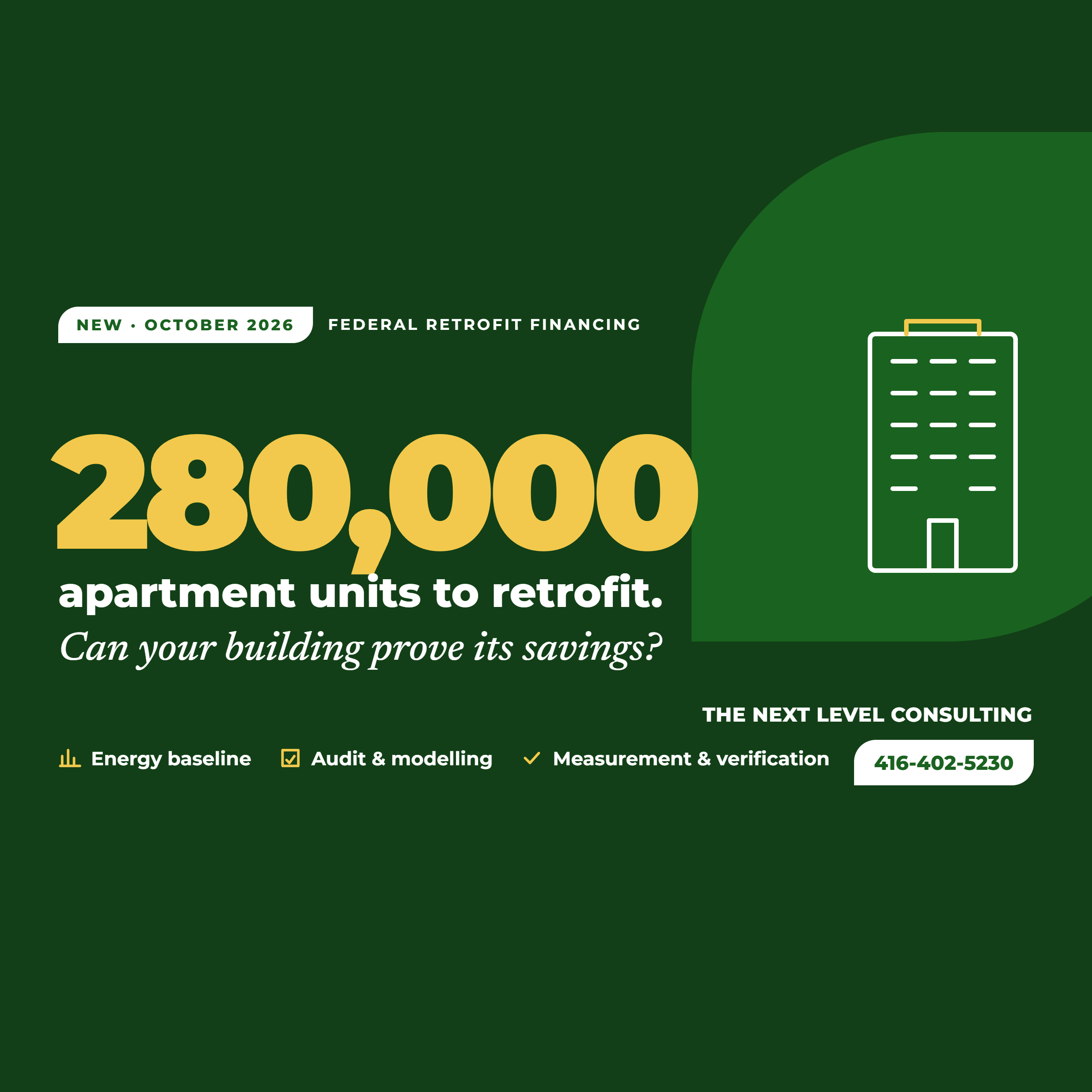 280,000 Apartment Retrofits: How Ontario Building Owners Can Qualify for New Federal Retrofit Financing