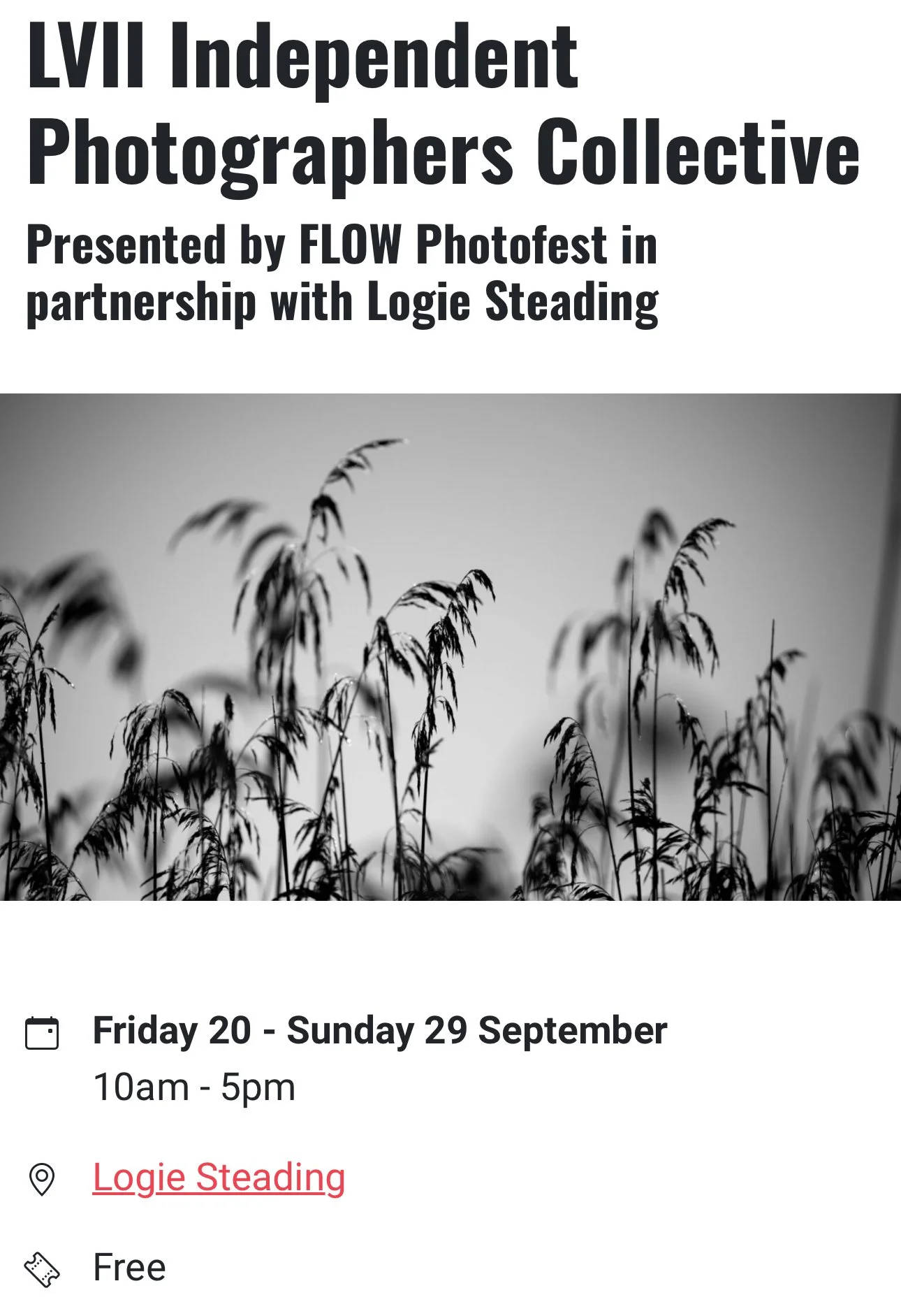 ‘Flow Presents LVII’ as part of Findhorn Bay Arts Festival