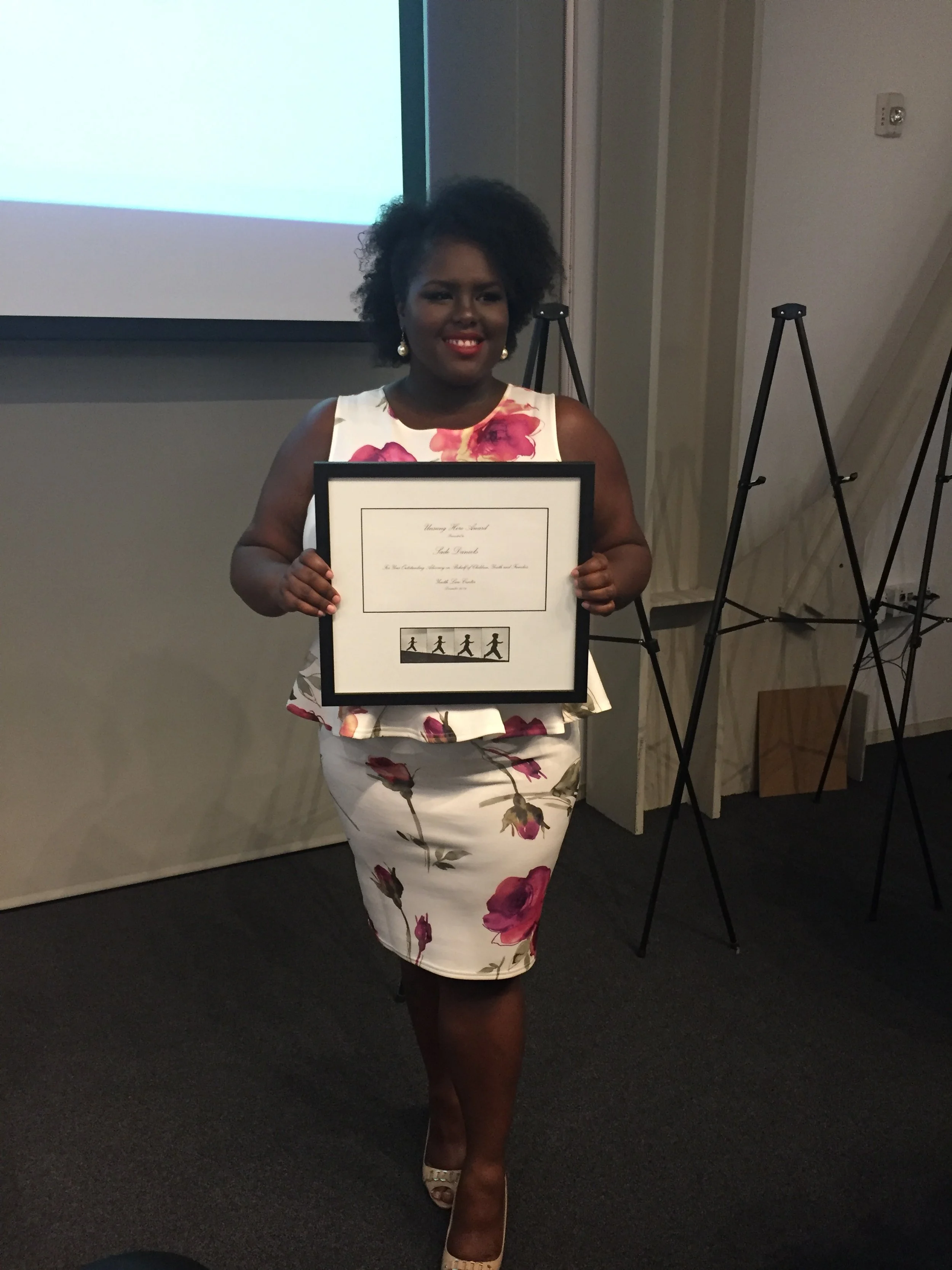 Youth Law Center Unsung Hero Awardee, 2016