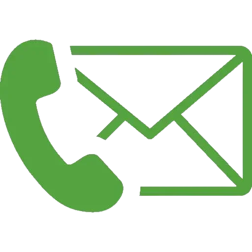 Telefono ragelio ir laiško ikona.