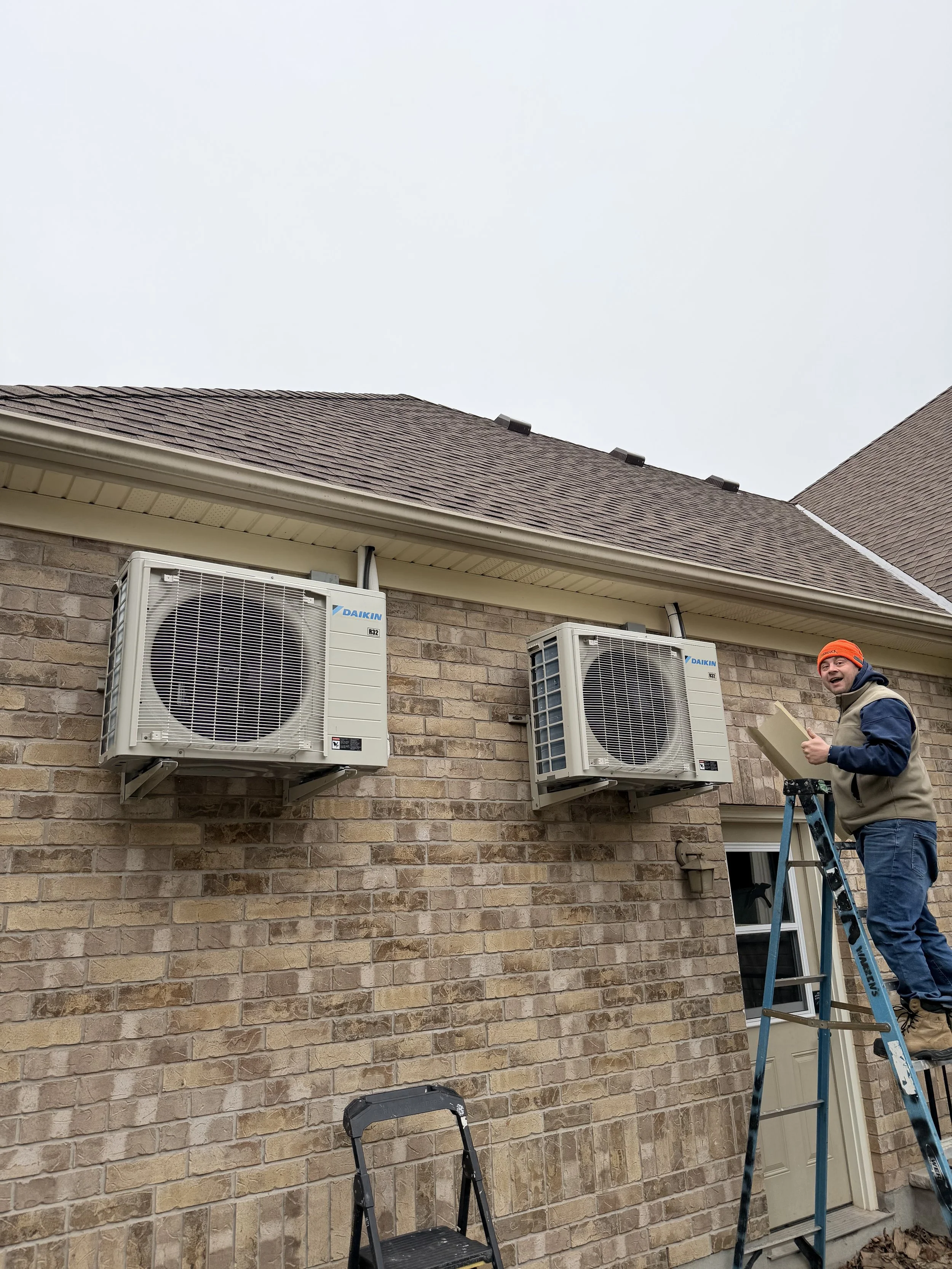 Dual fuel heat pump upgrade