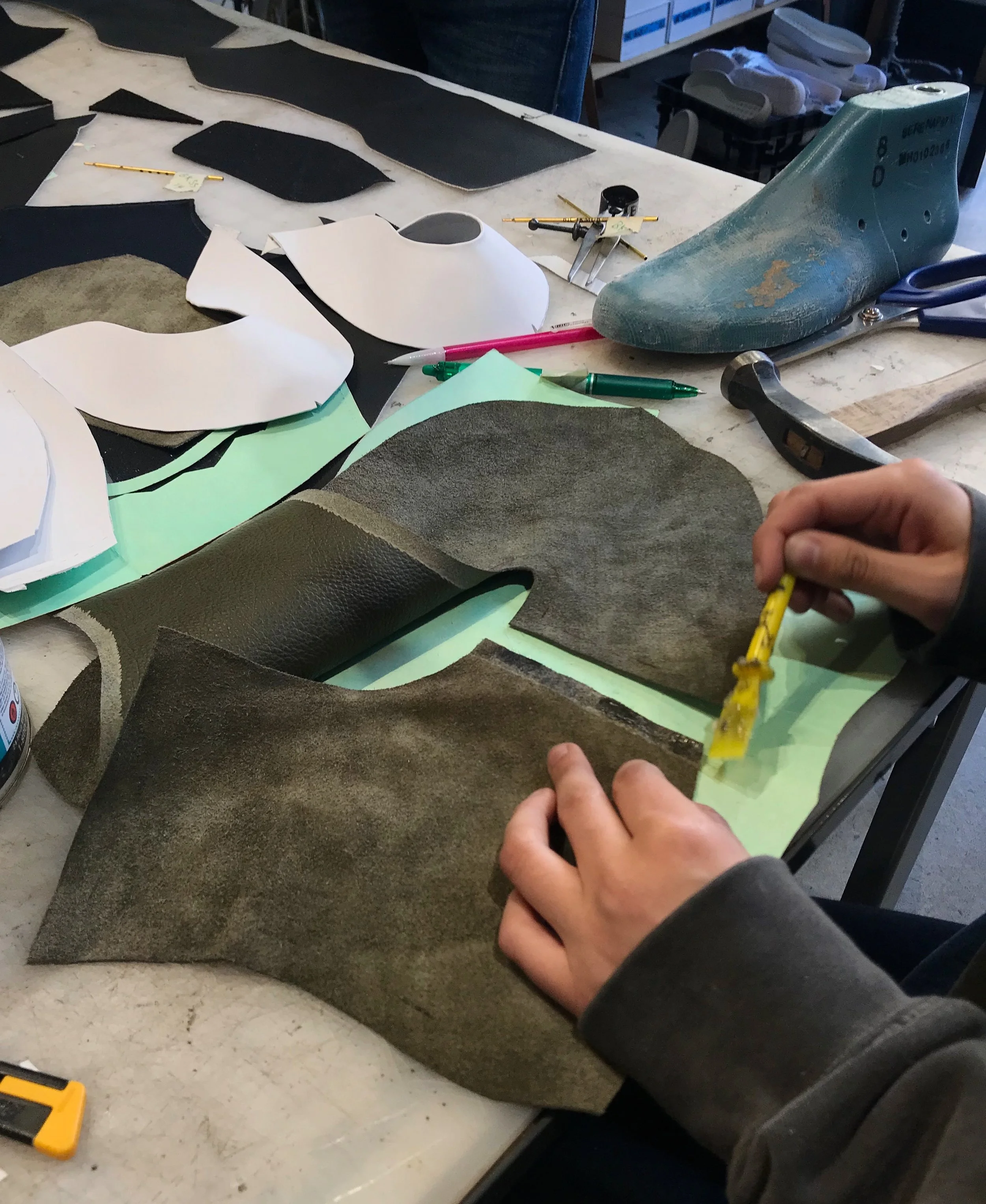 Cutting, gluing, and sewing