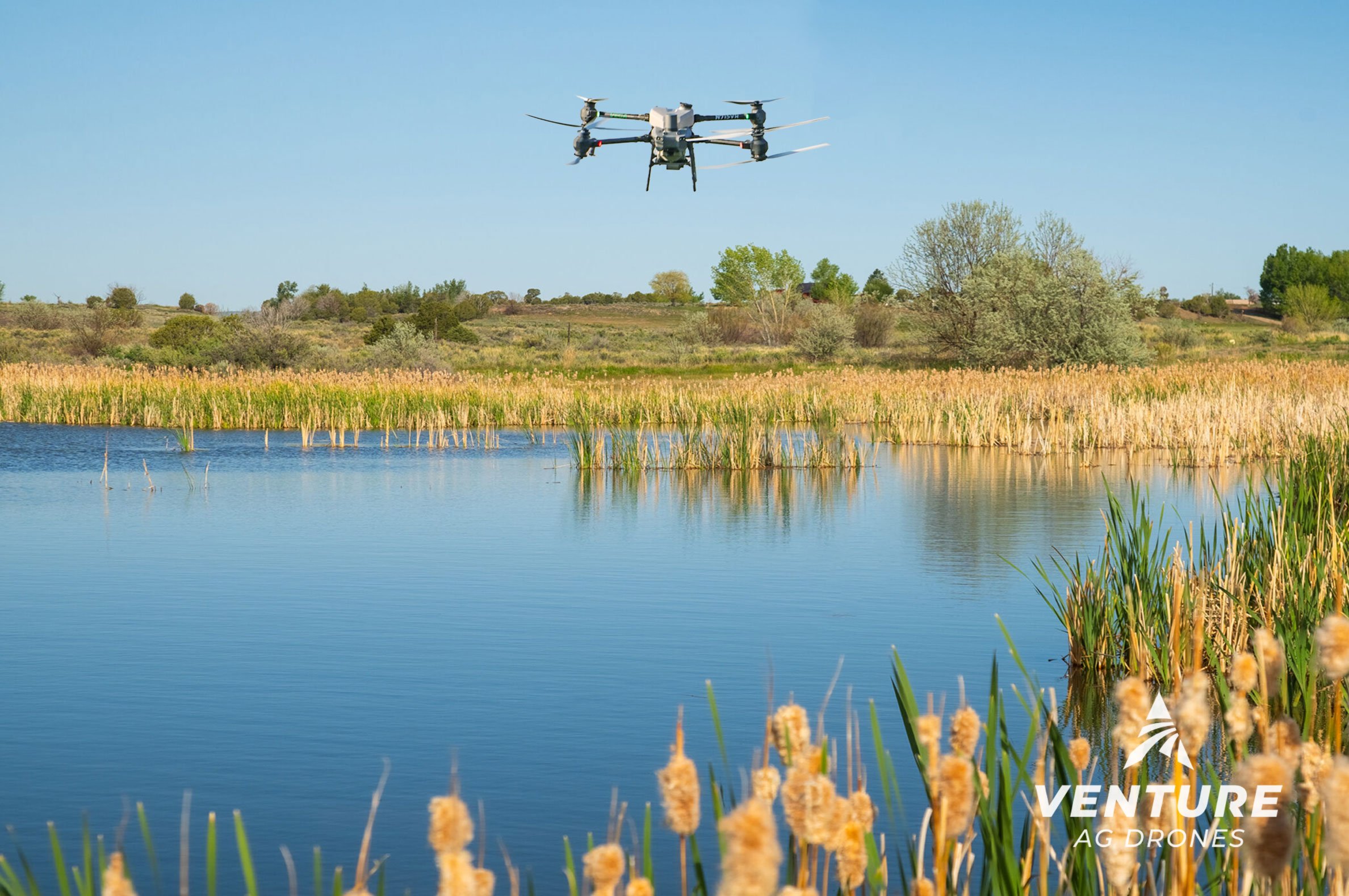 Targeted Aquatic Wetland &amp; Pond Weed Control with Drones in Central Wisconsin