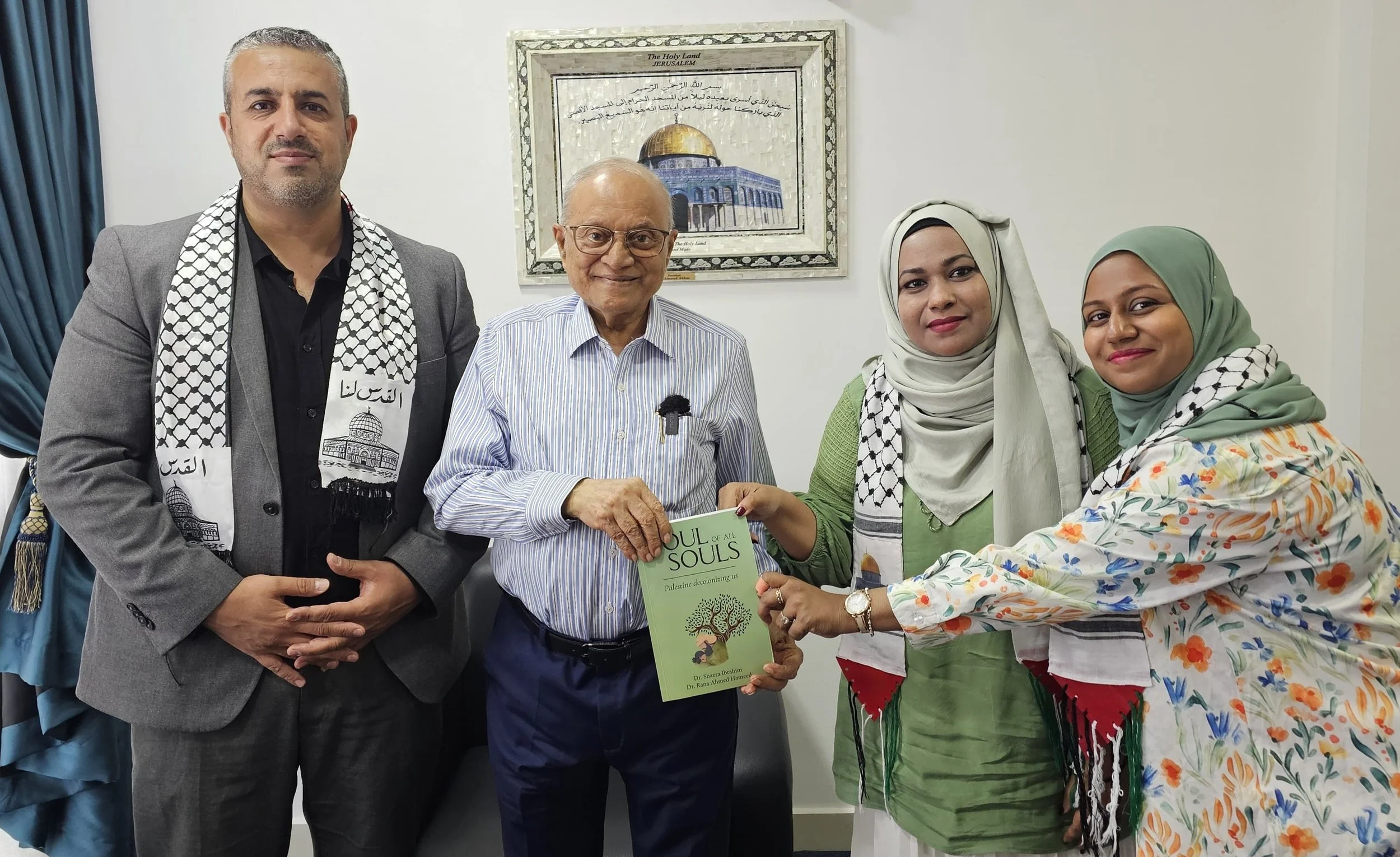 President Maumoon Meets with Palestinian Filmmaker Yousef Al‑Helou and Representatives from International Muslimah Aid and Education