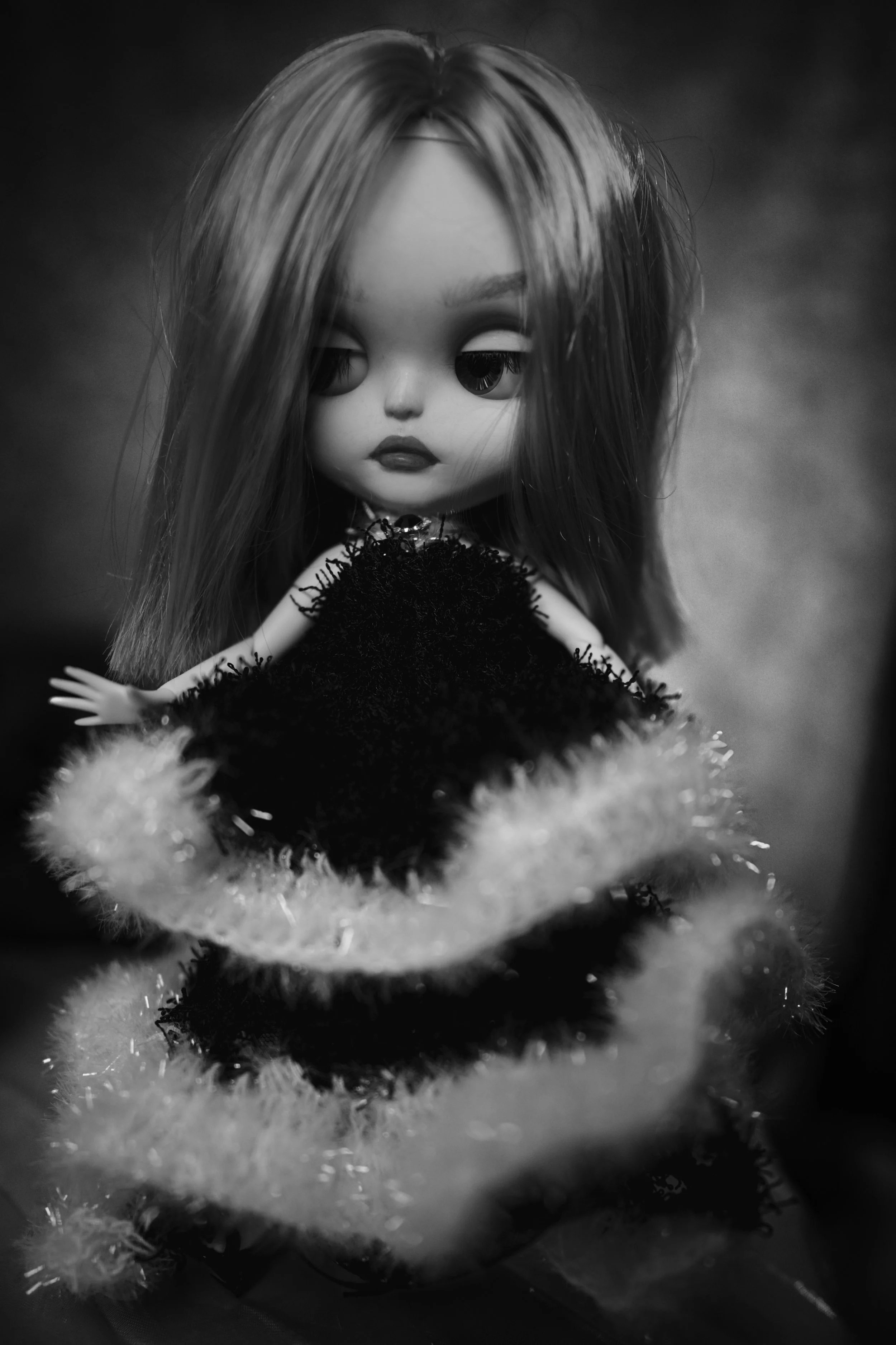Mini Kara BW - Crochet dress by mom (Roxxy Tequila Creations)