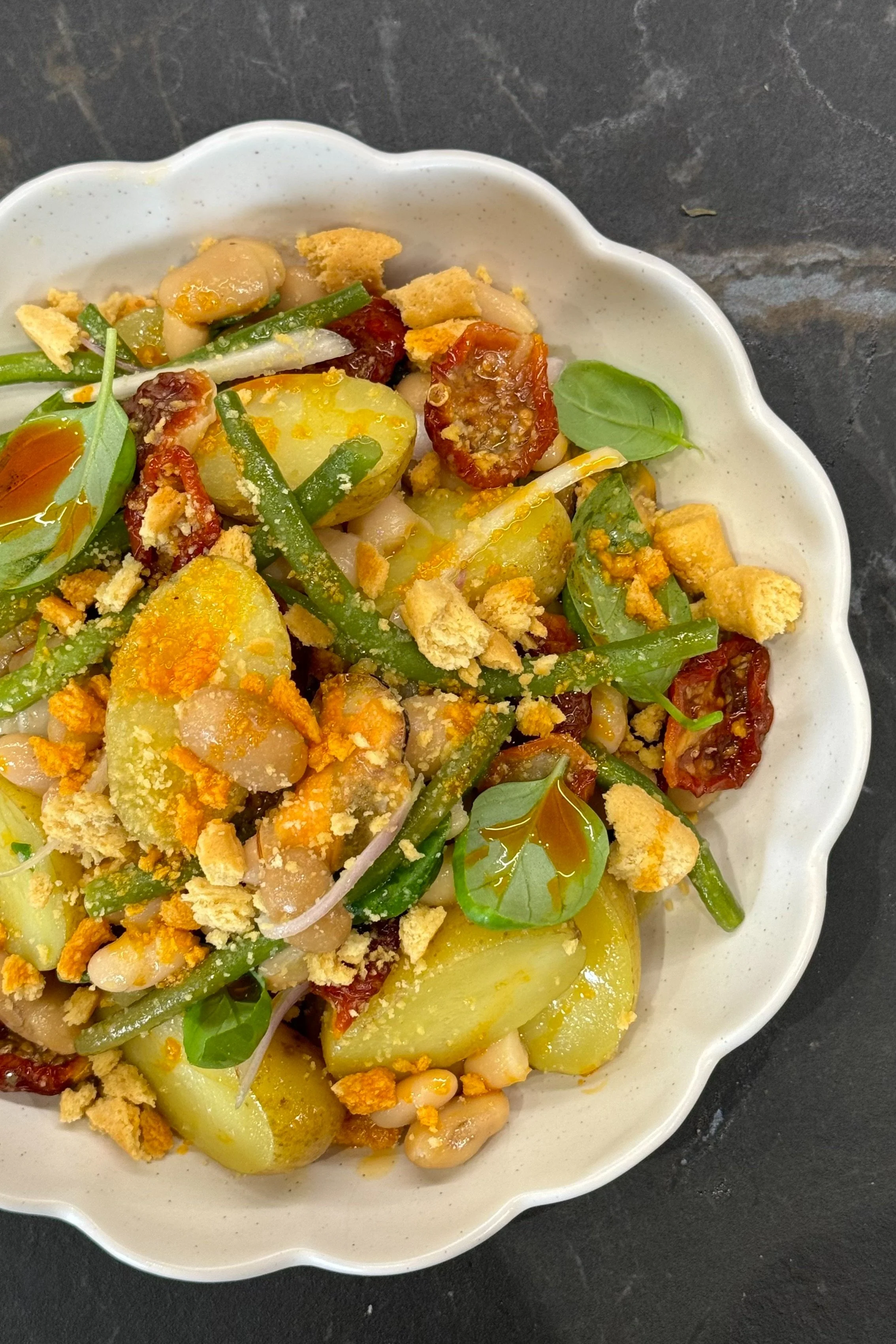 INSALATA DI FAGIOLI E COZZE

