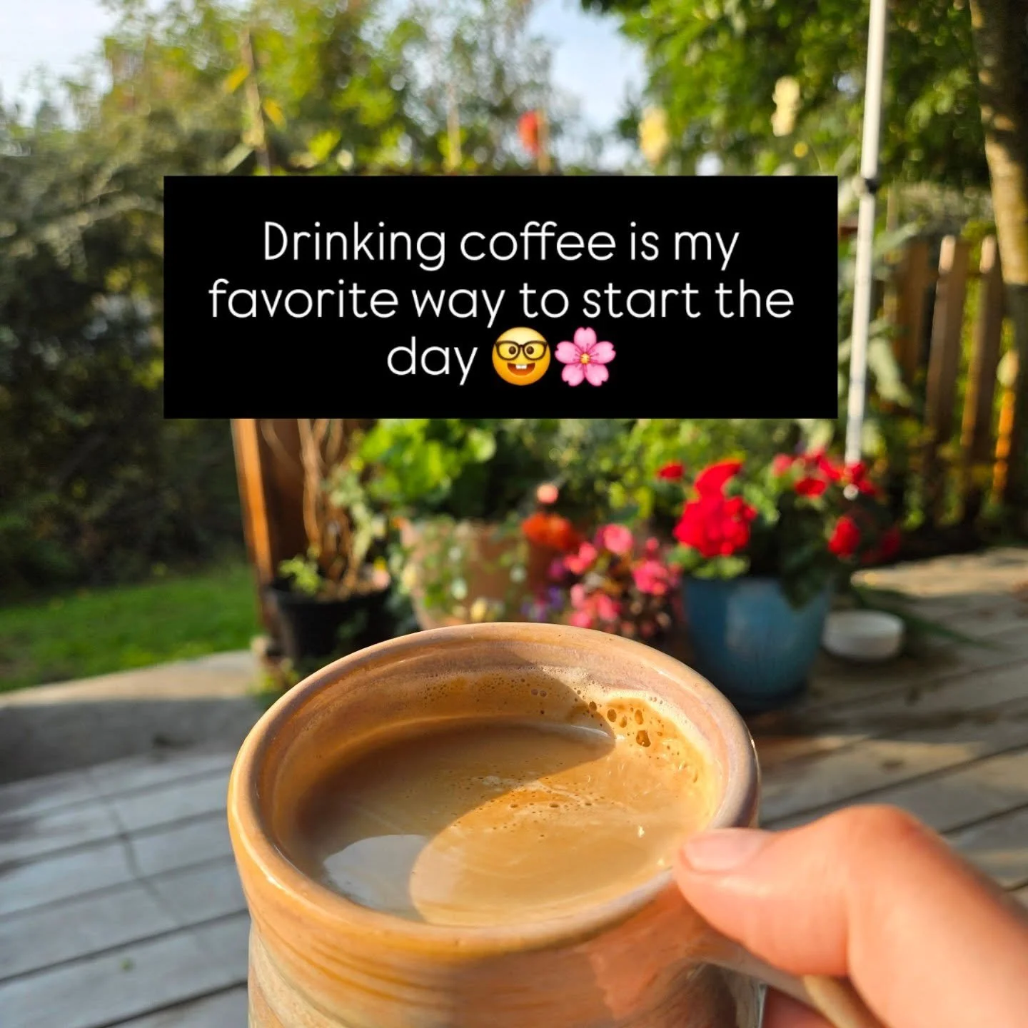 Morning routine -  grind, sip, savor!