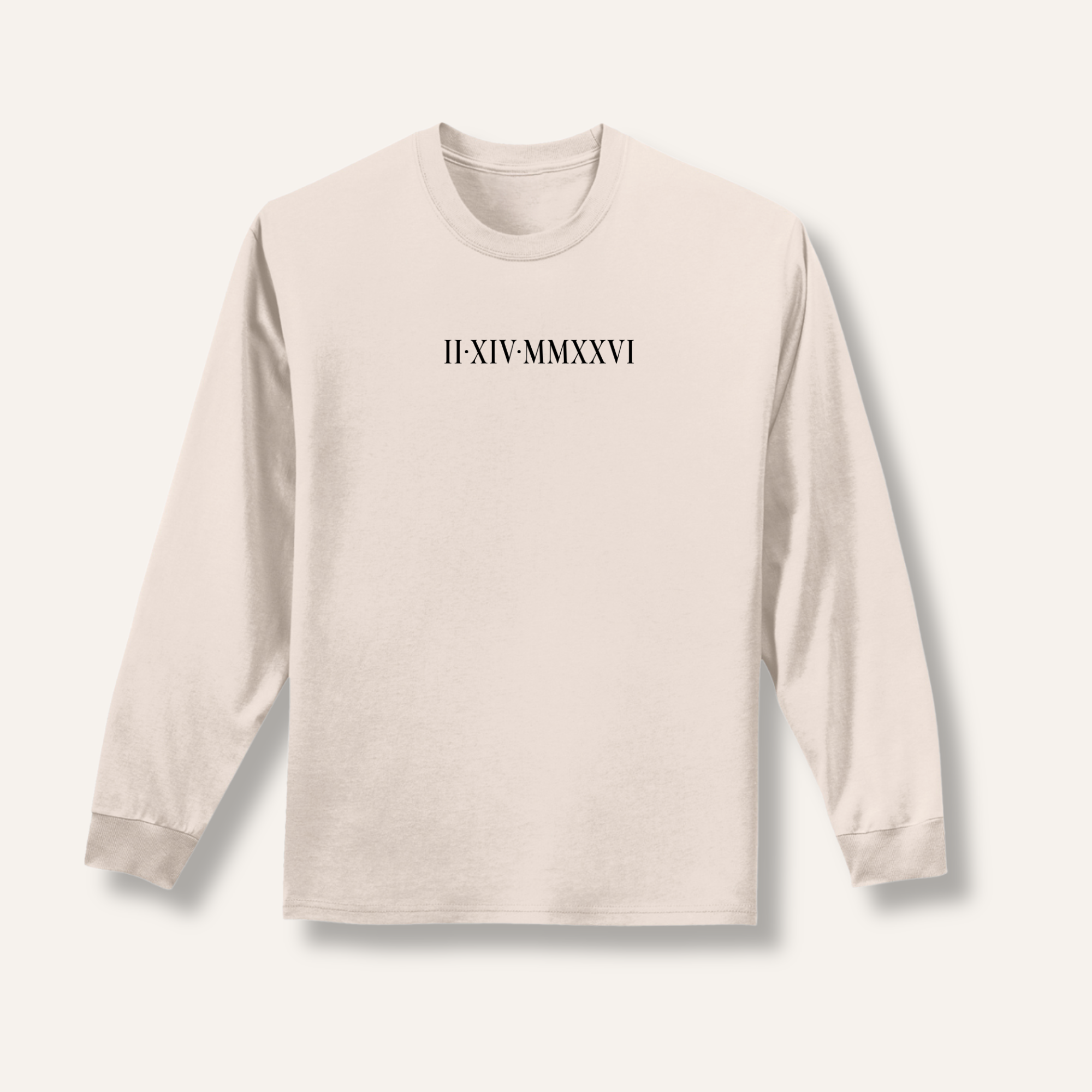 Roman Numeral Long Sleeve Tee