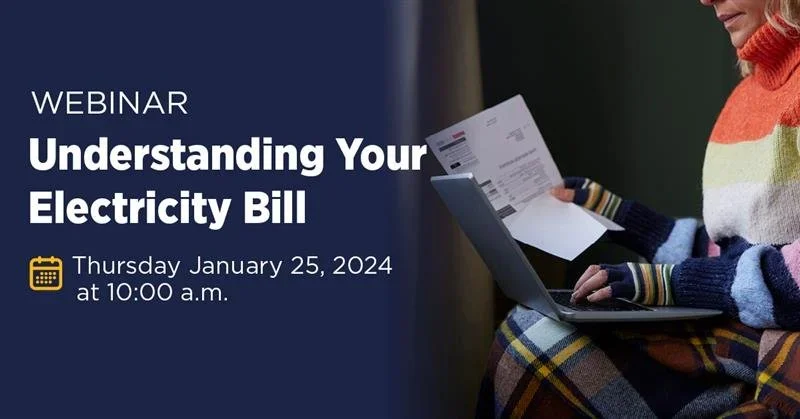 Free Webinar 1/25: Understanding Your Electricity Bill
