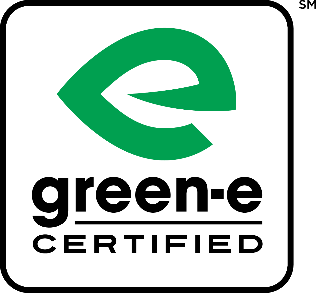 Green-e certified logo.