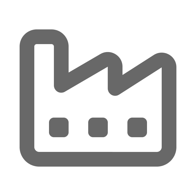 Symbol of a grey gas building used to depict PG&E’s service.