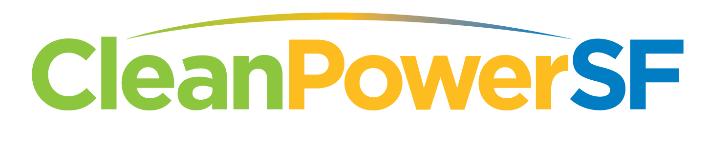 CleanPowerSF logo in text, “CleanPowerSF.”