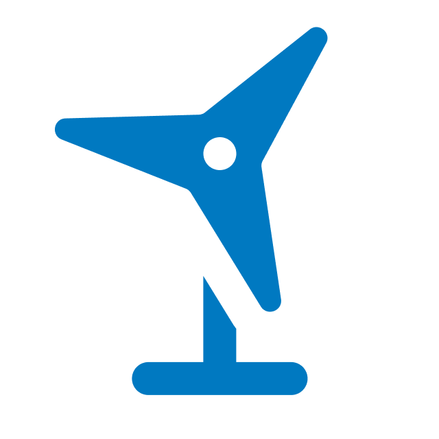 symbol of a wind turbine