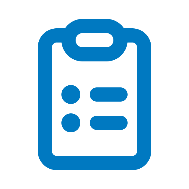 Icon of a clipboard