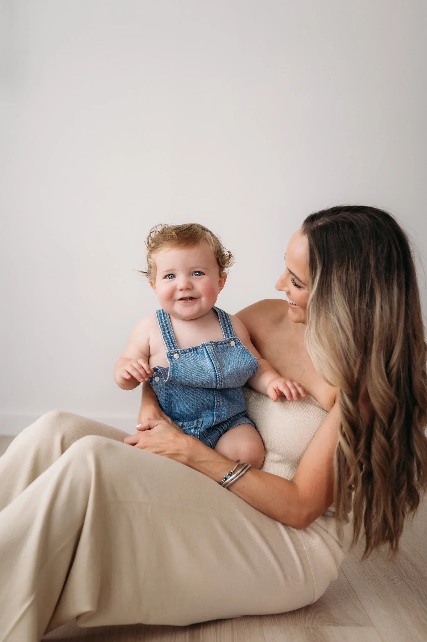 mom and son in studio brae photography studio in the woodlands, texas