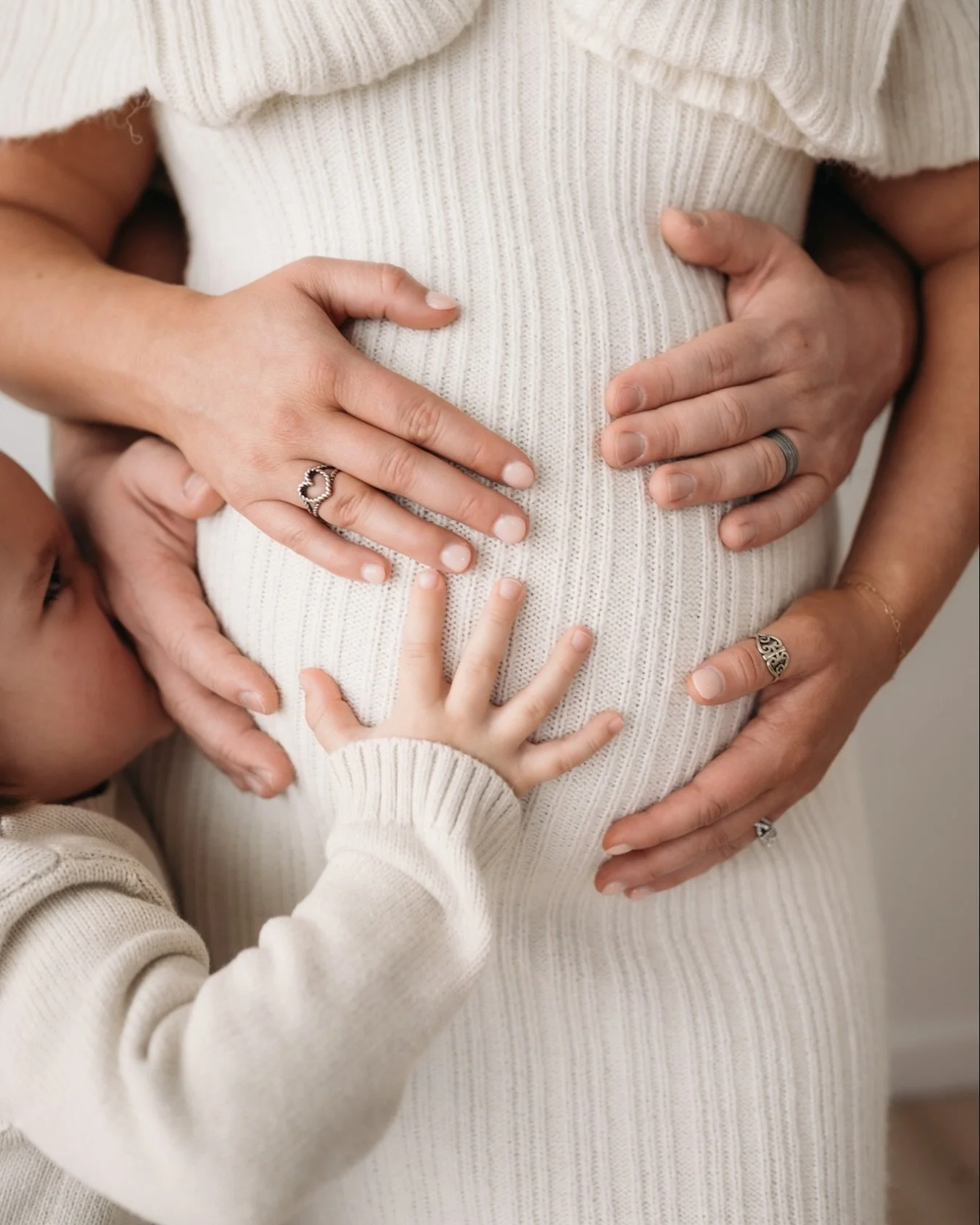 One thing I always tell parents: let kids be kids.

There&rsquo;s no pressure for kids to be perfectly posed or overly serious. If big brother wants to snuggle, laugh, or wrap himself around mama&rsquo;s belly&hellip; we lean into it. And that&rsquo;