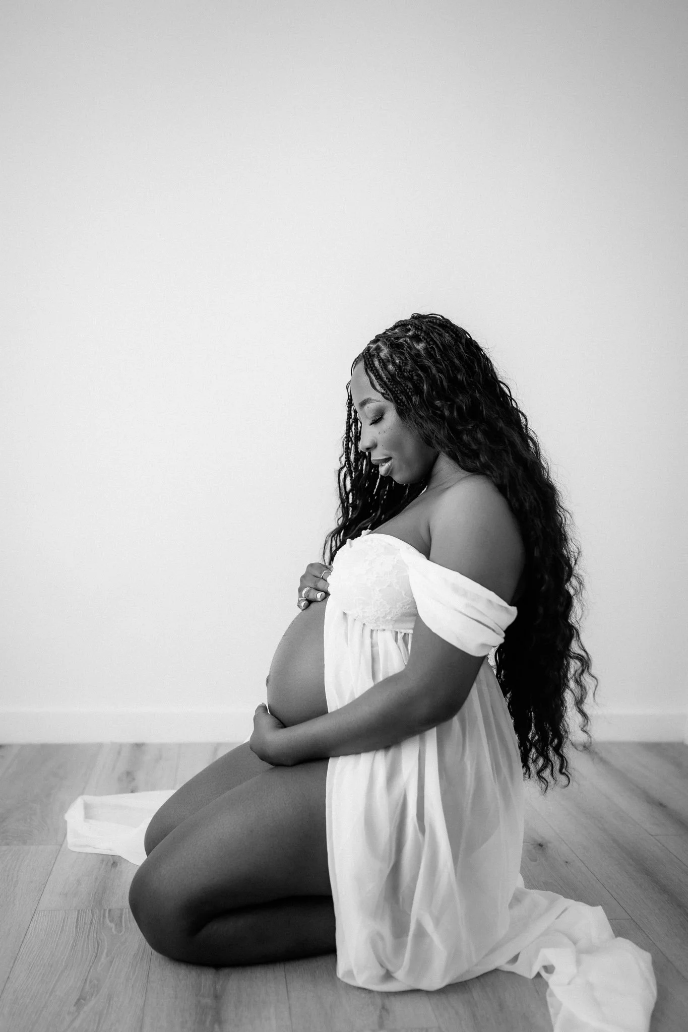 Collage of maternity and newborn photography sessions by Studio Brae, Houston and The Woodlands Texas photographer