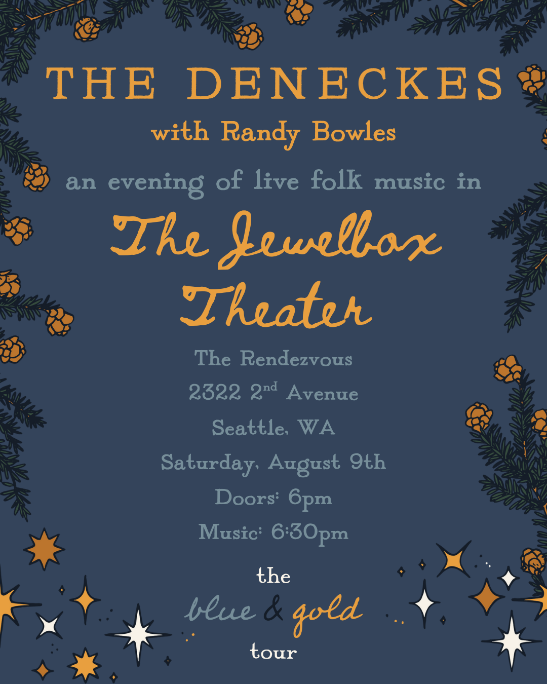 The Deneckes: the blue & gold tour