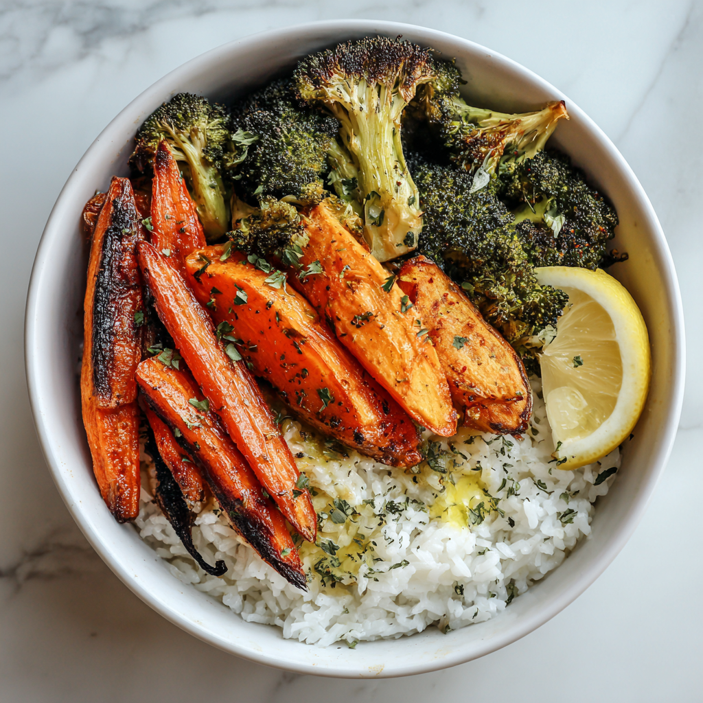 Roasted Veggie Rice Bowl