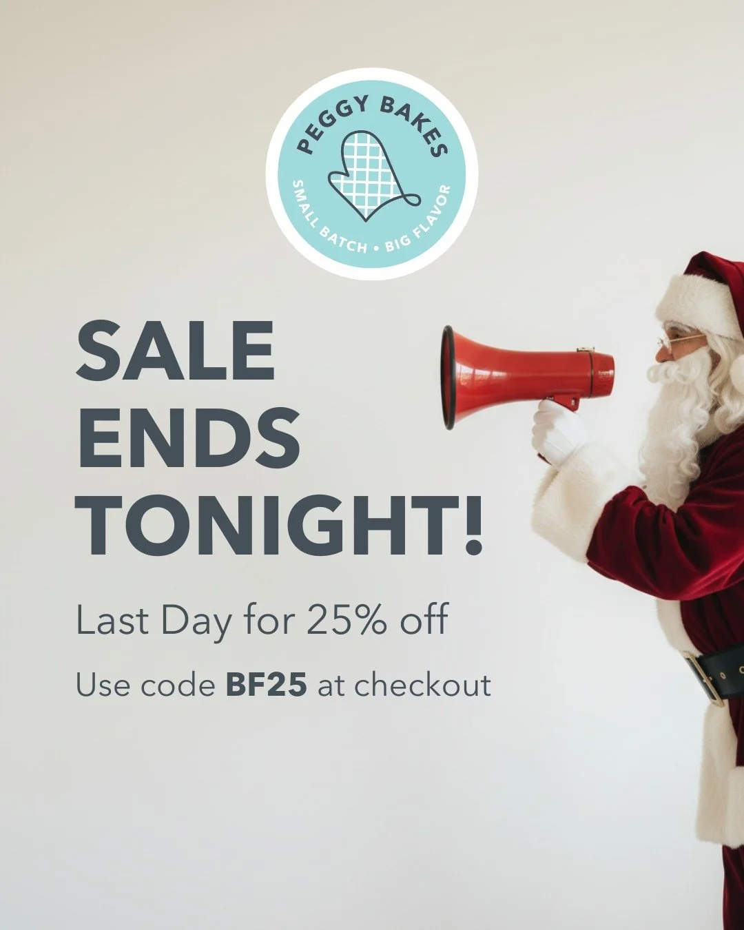 ✨ Last call! ✨
 Today&rsquo;s the final day to save 25% on all granola* using code BF25.
Whether you need gifts, stocking stuffers, or a few extra bags for cozy winter mornings&hellip; this is your moment.

 Shop until midnight: https://www.peggybake