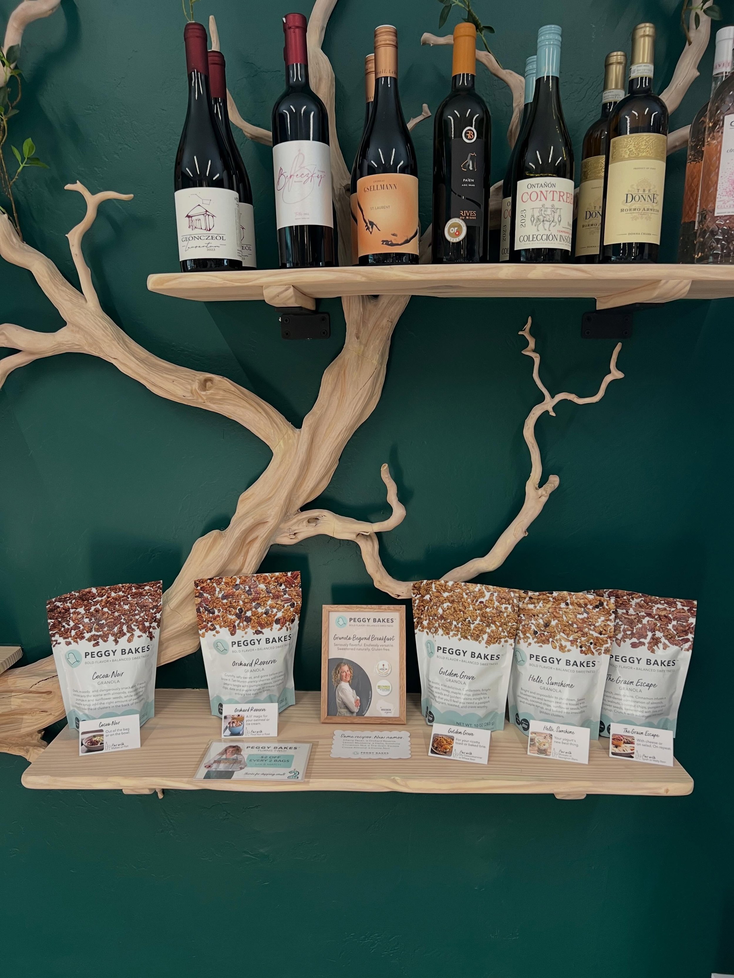One can&rsquo;t dream up a better looking new product section in a store! @generationsmarkets knocks it out of the park! I had such a great time last night sampling @peggybakesco granola, and getting time to explore SO MANY unique food, household, an