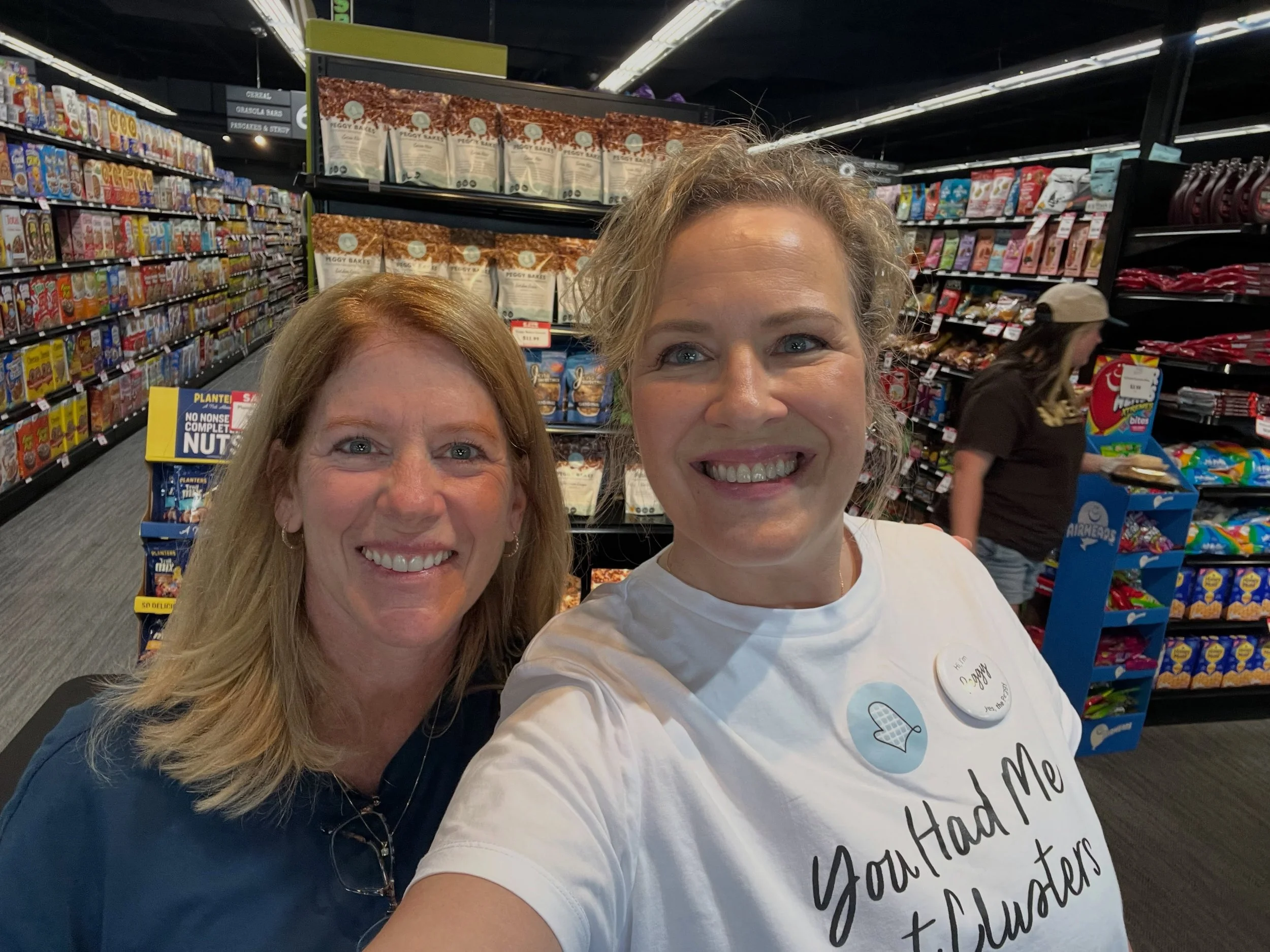 Friends since Barbies in the driveway. 
One of the best things about this journey I&rsquo;ve been on is connection, and reconnection, with many whom I&rsquo;ve lost touch with over the years. Today, while sampling at @sendiks in Harland, @karen.hurle