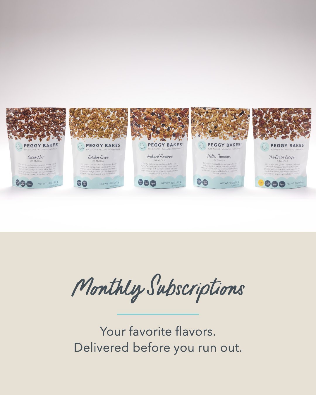 Last call! Subscriptions ship the first week of every month, so tomorrow, Thursday 8/28, is the cutoff to have your first box hit September.

Pick from the growing lineup, mix and match however you like, and keep it stocked for the ice cream nights, 