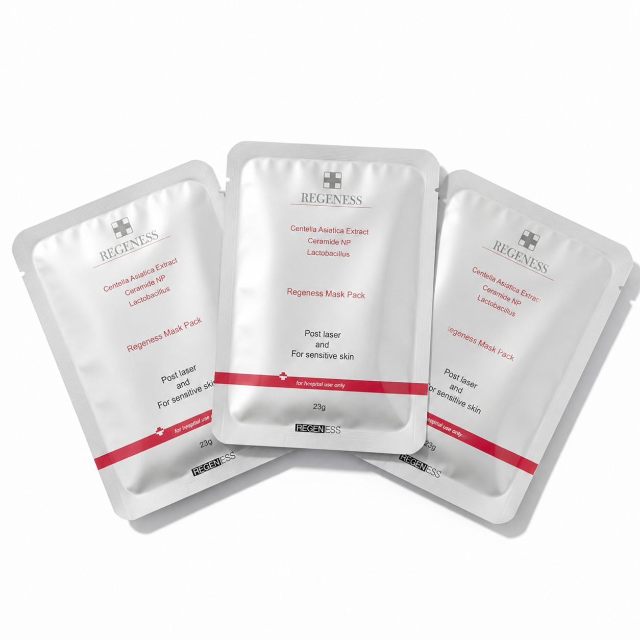 REGENESS Moisture Mask Pack professional post-treatment soothing sheet masks in original box packaging.