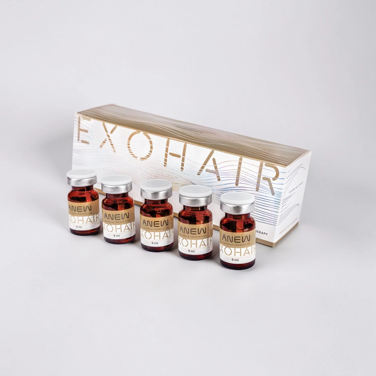 Anwe exolift exosome hair booster can be apply as a microneedling serum for  enhance hair growing Buy anew exolift exclusively at aesthetic power house usa