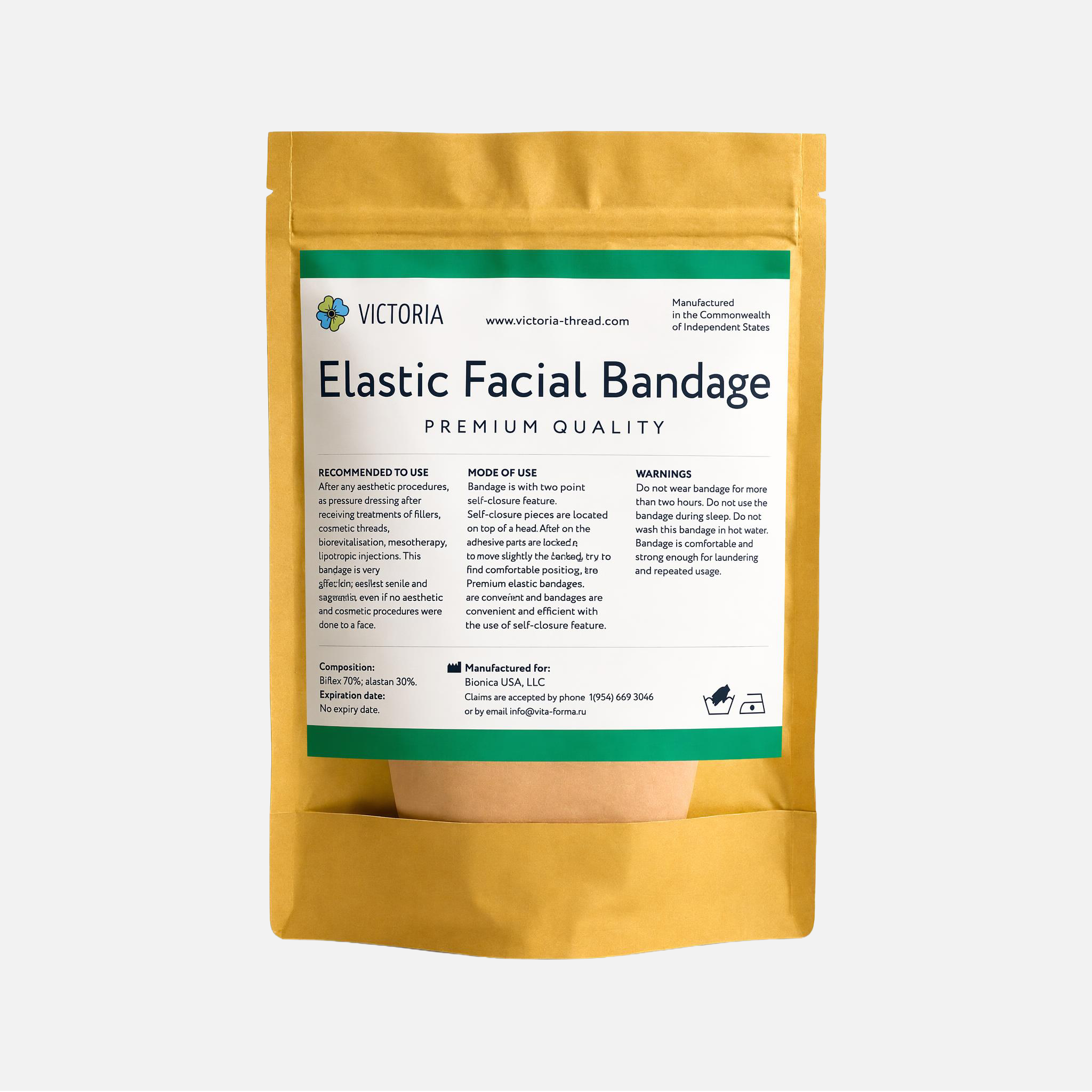 VICTORIA Compression Face Bandage