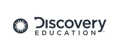 Discovery Education logo with a stylized sunburst icon and the words 'Discovery Education'