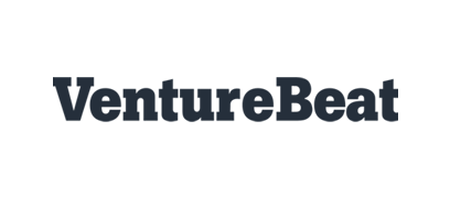 VentureBeat logo in dark blue text on a white background